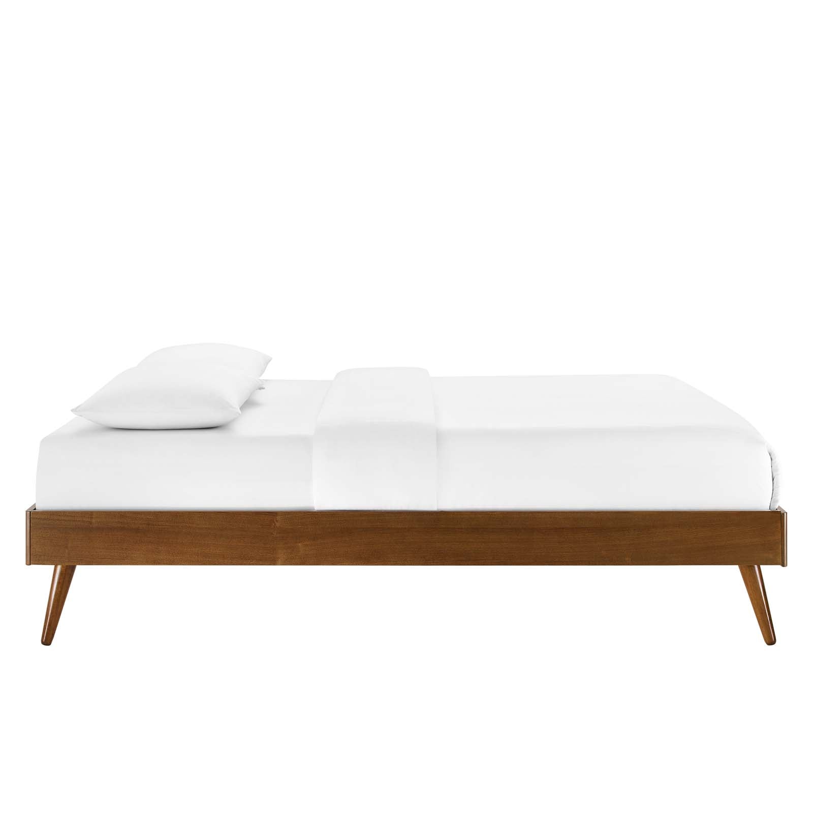 Modway Beds - Margo King Wood Platform Bed Frame Walnut