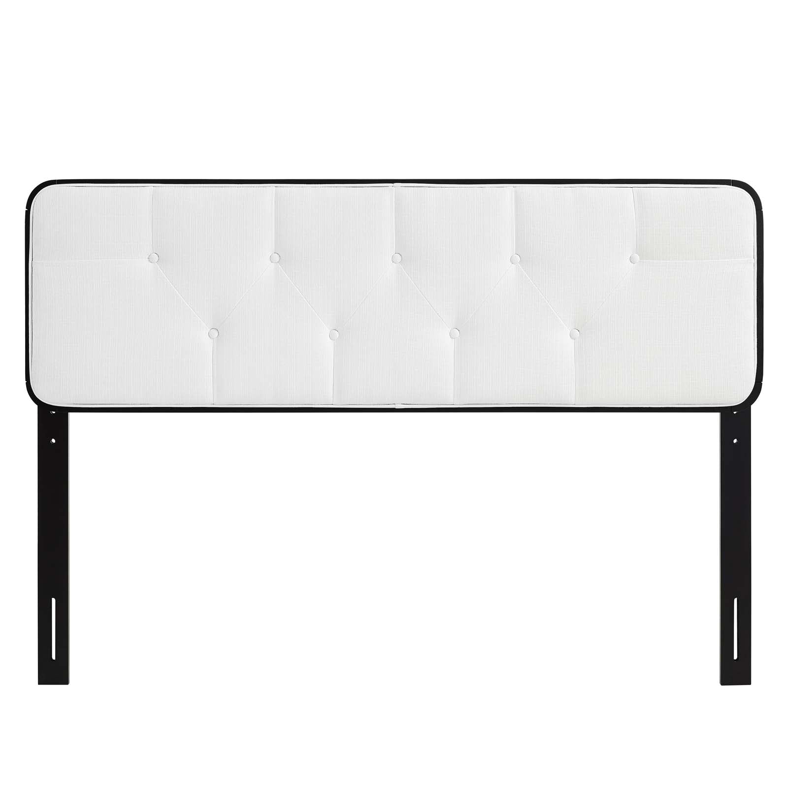 Modway Headboards - Collins Tufted Full Fabric and Wood Headboard Black White
