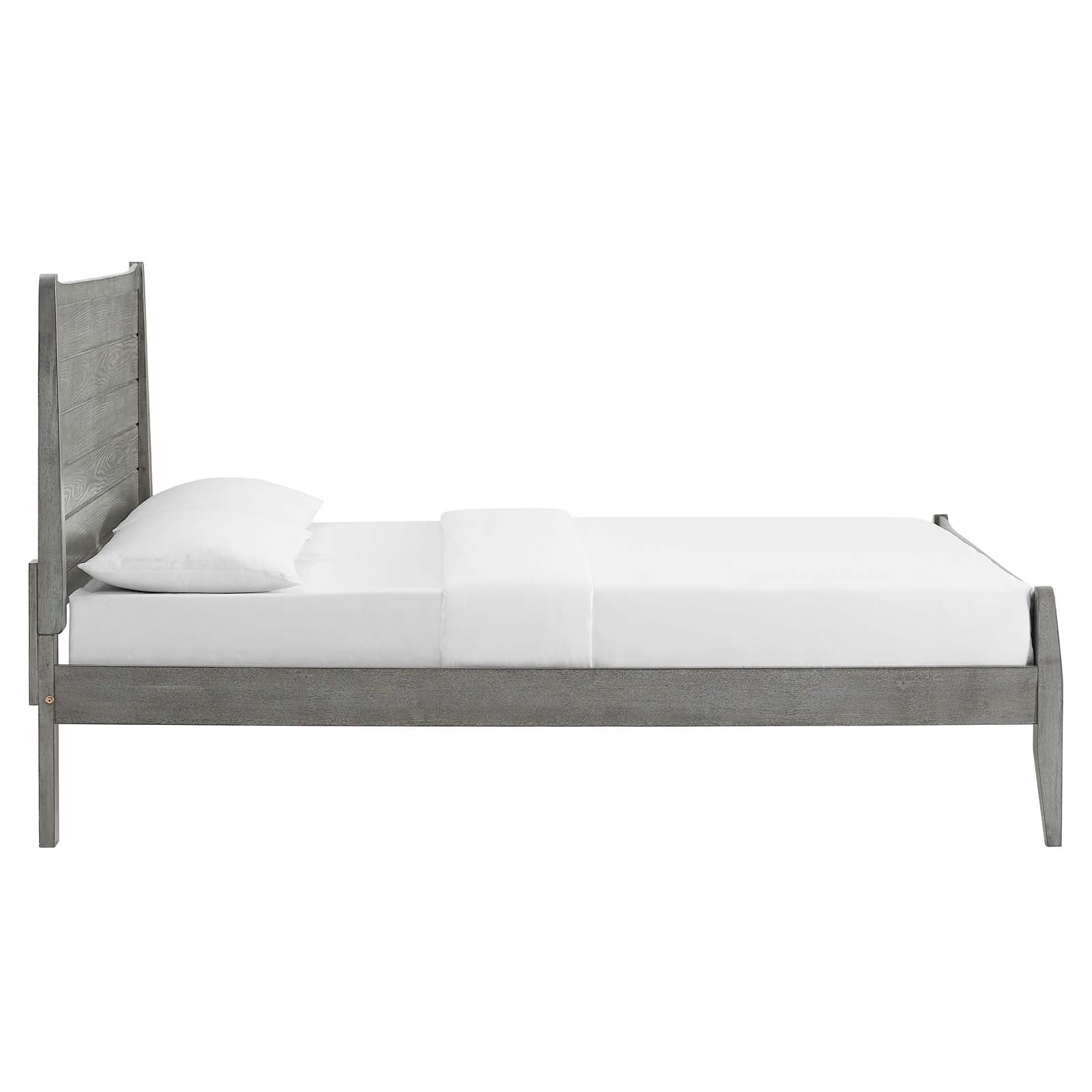 Modway Beds - Georgia Platform Queen Bed Gray