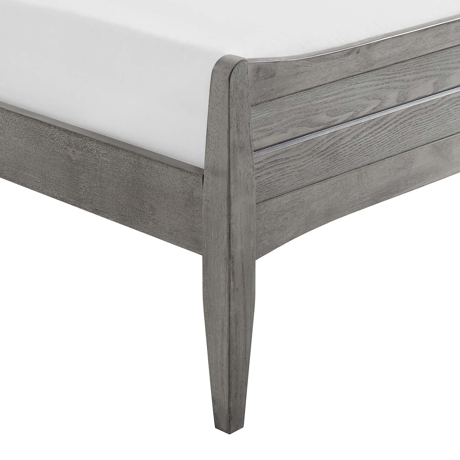 Modway Beds - Georgia Platform Queen Bed Gray