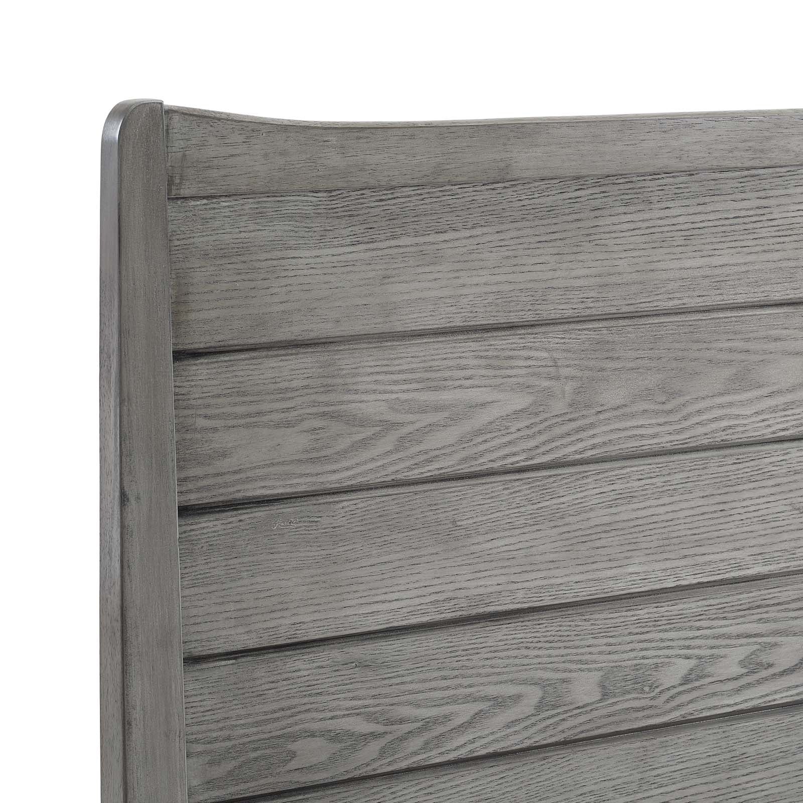 Modway Beds - Georgia King Wood Platform Bed Gray