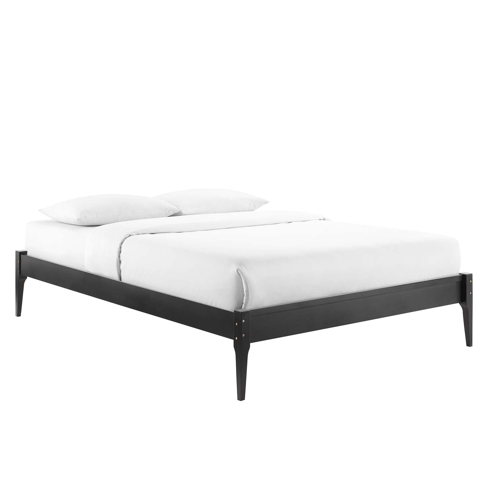 Modway Beds - June Queen Wood Platform Bed Frame Black