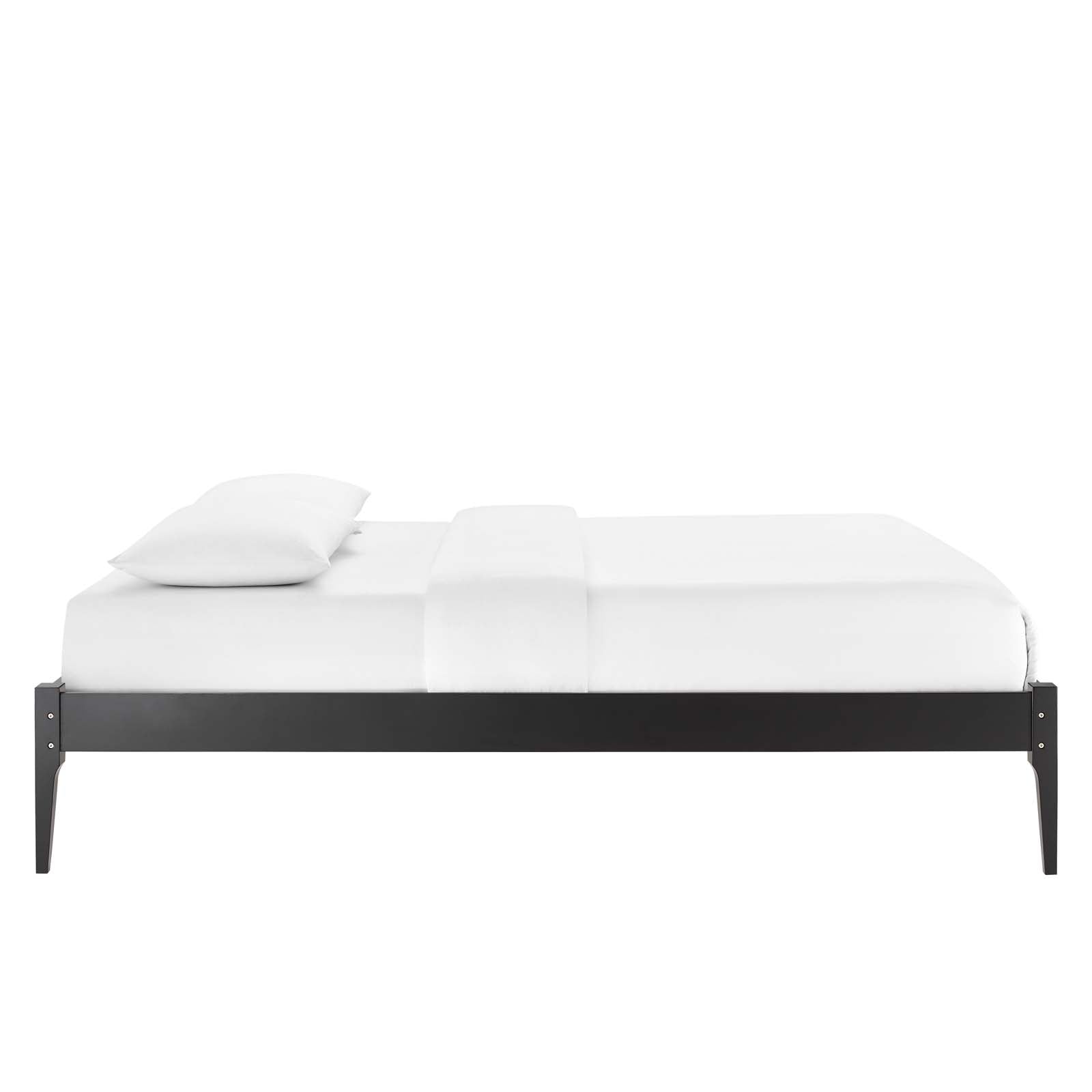 Modway Beds - June Queen Wood Platform Bed Frame Black