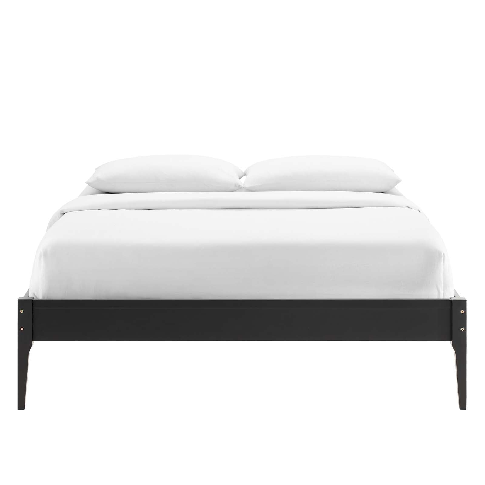 Modway Beds - June Queen Wood Platform Bed Frame Black