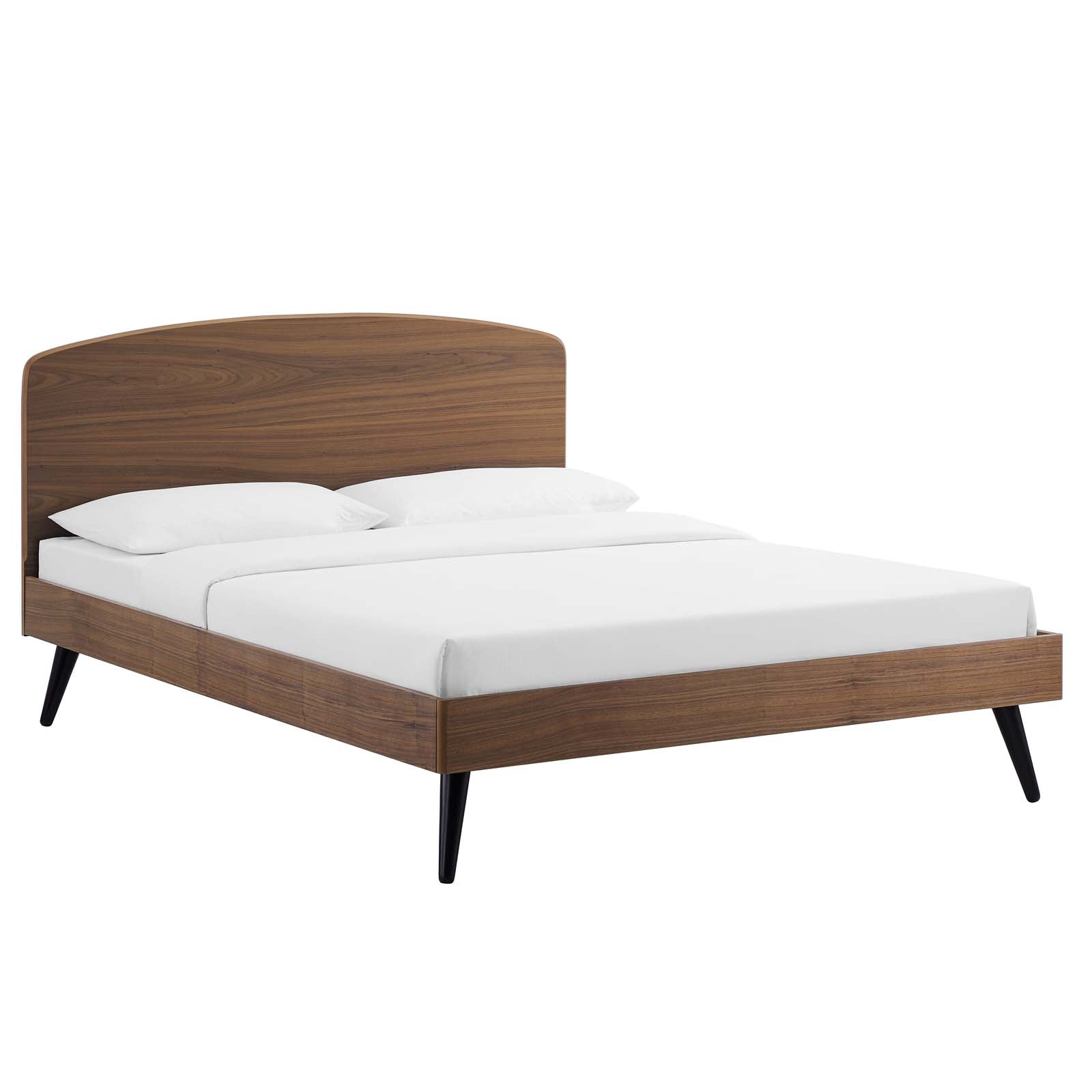 Modway Beds - Bronwen Platform Full Bed Walnut