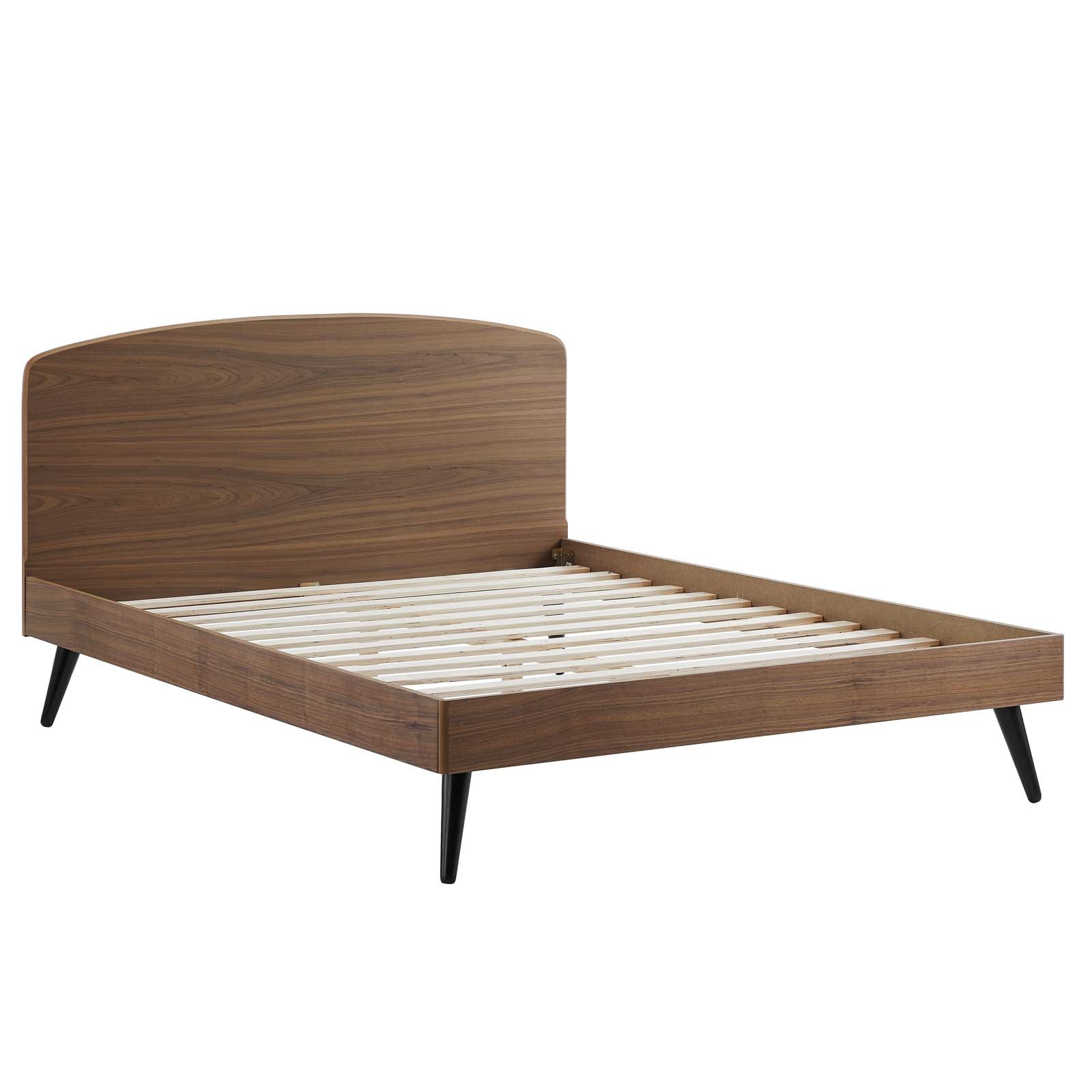 Modway Beds - Bronwen Platform Full Bed Walnut