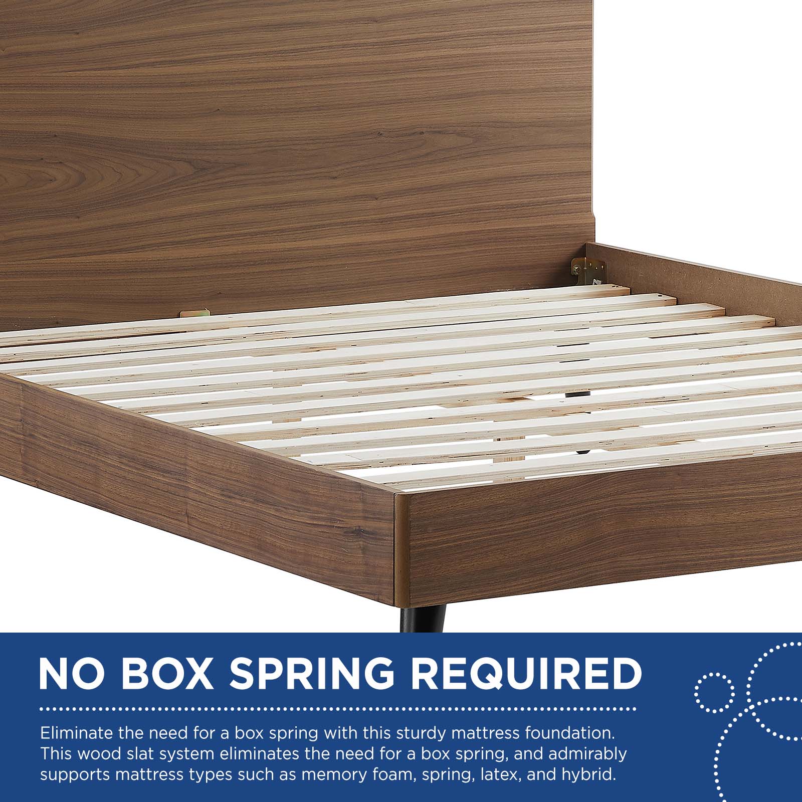 Modway Beds - Bronwen Platform Full Bed Walnut