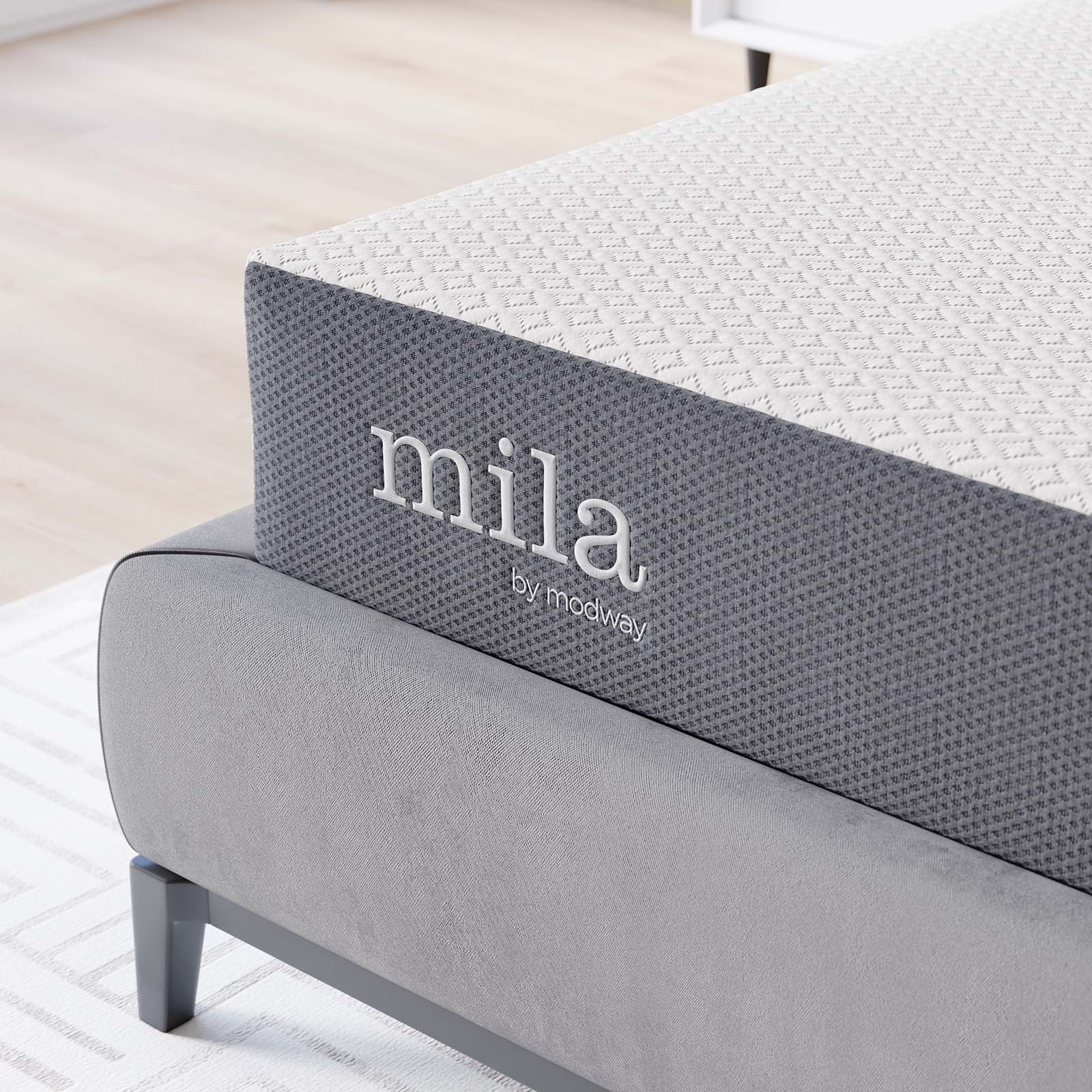Modway Mattresses - Emma 8" Queen Mattress Gray