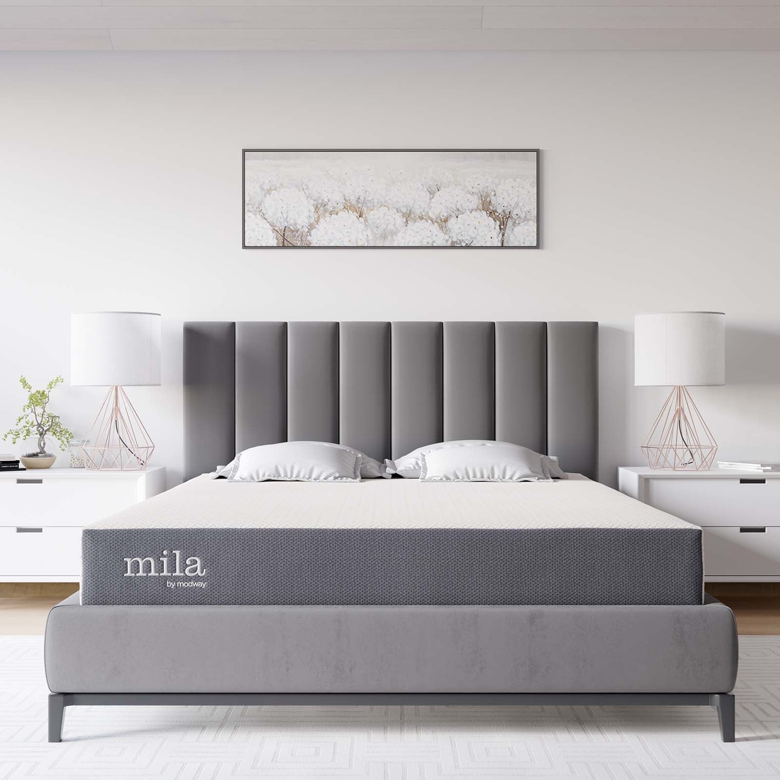Modway Mattresses - Emma 8" Queen Mattress Gray