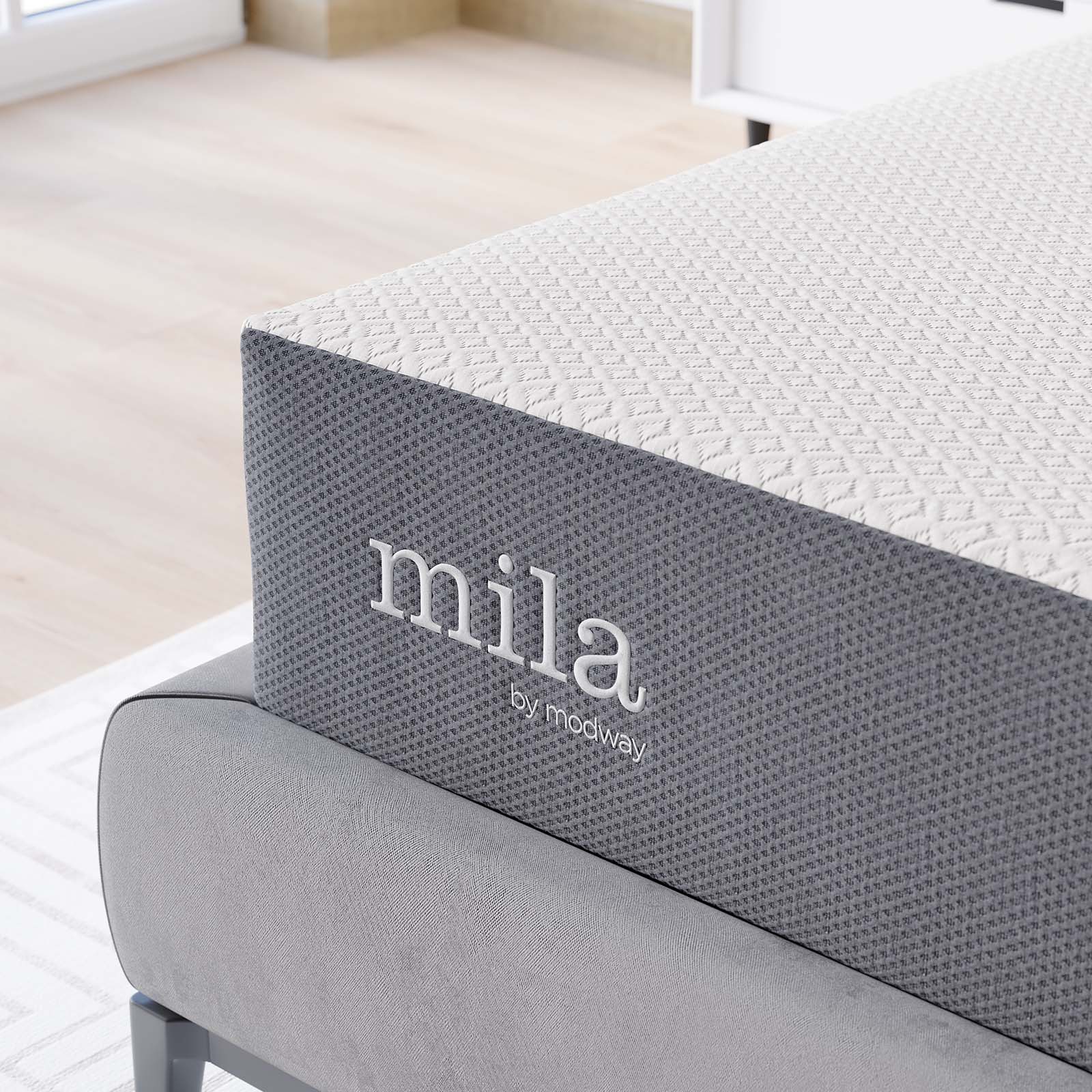 Modway Mattresses - Emma 10" King Mattress Gray