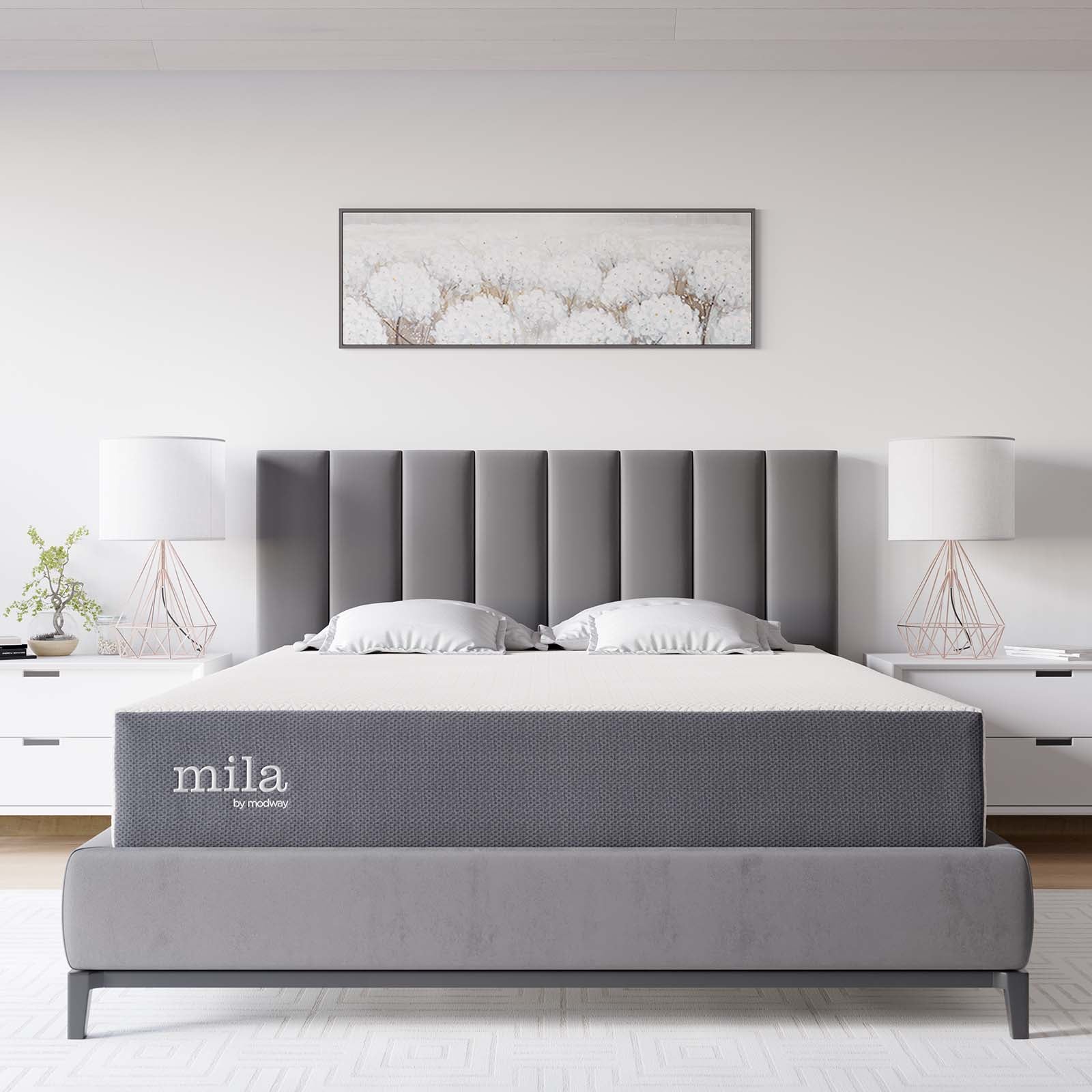 Modway Mattresses - Emma 10" King Mattress Gray