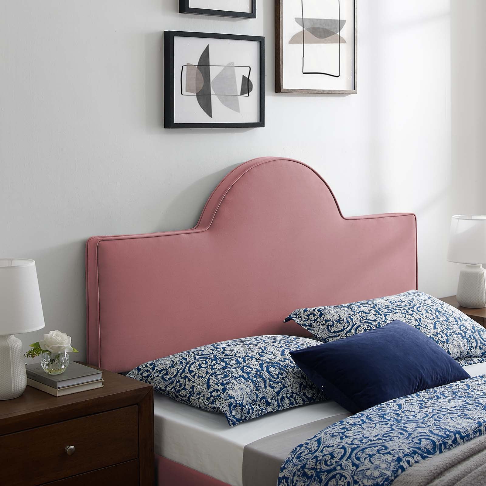 Modway Headboards - Dawn Twin Headboard Dusty Rose