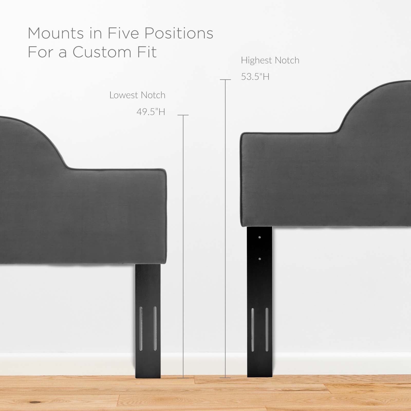 Modway Headboards - Dawn Full/Queen Headboard Charcoal