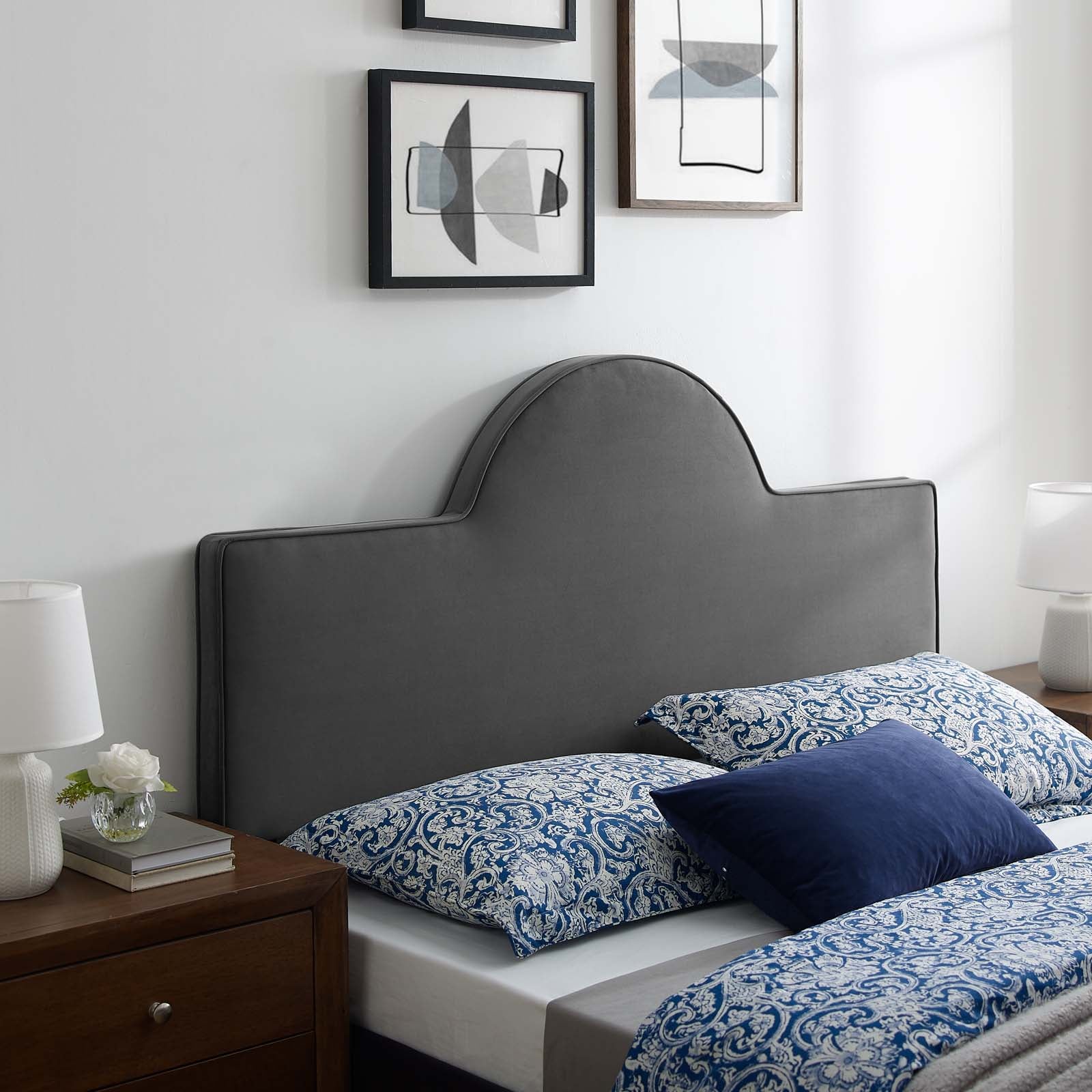 Modway Headboards - Dawn Full/Queen Headboard Charcoal