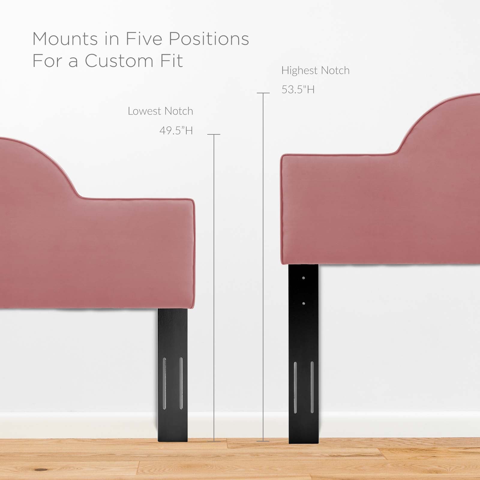 Modway Headboards - Dawn King/California King Headboard Dusty Rose