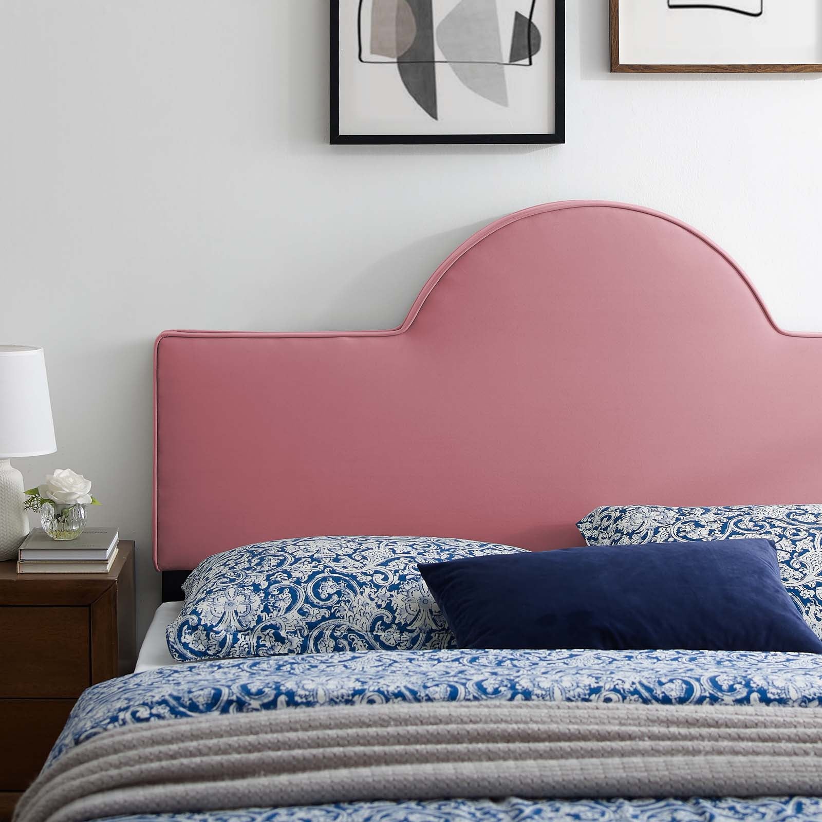 Modway Headboards - Dawn King/California King Headboard Dusty Rose