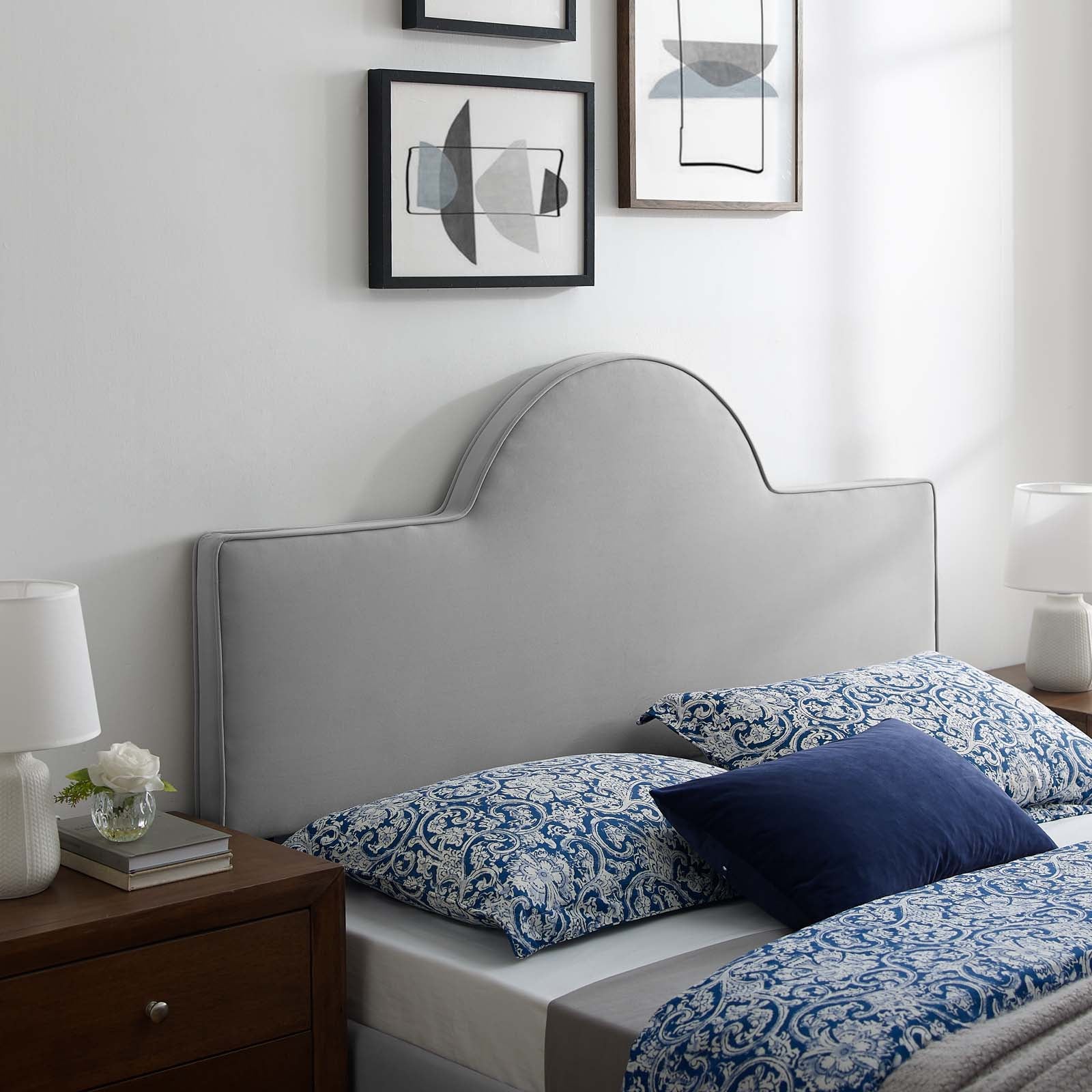 Modway Headboards - Dawn King/California King Headboard Light Gray