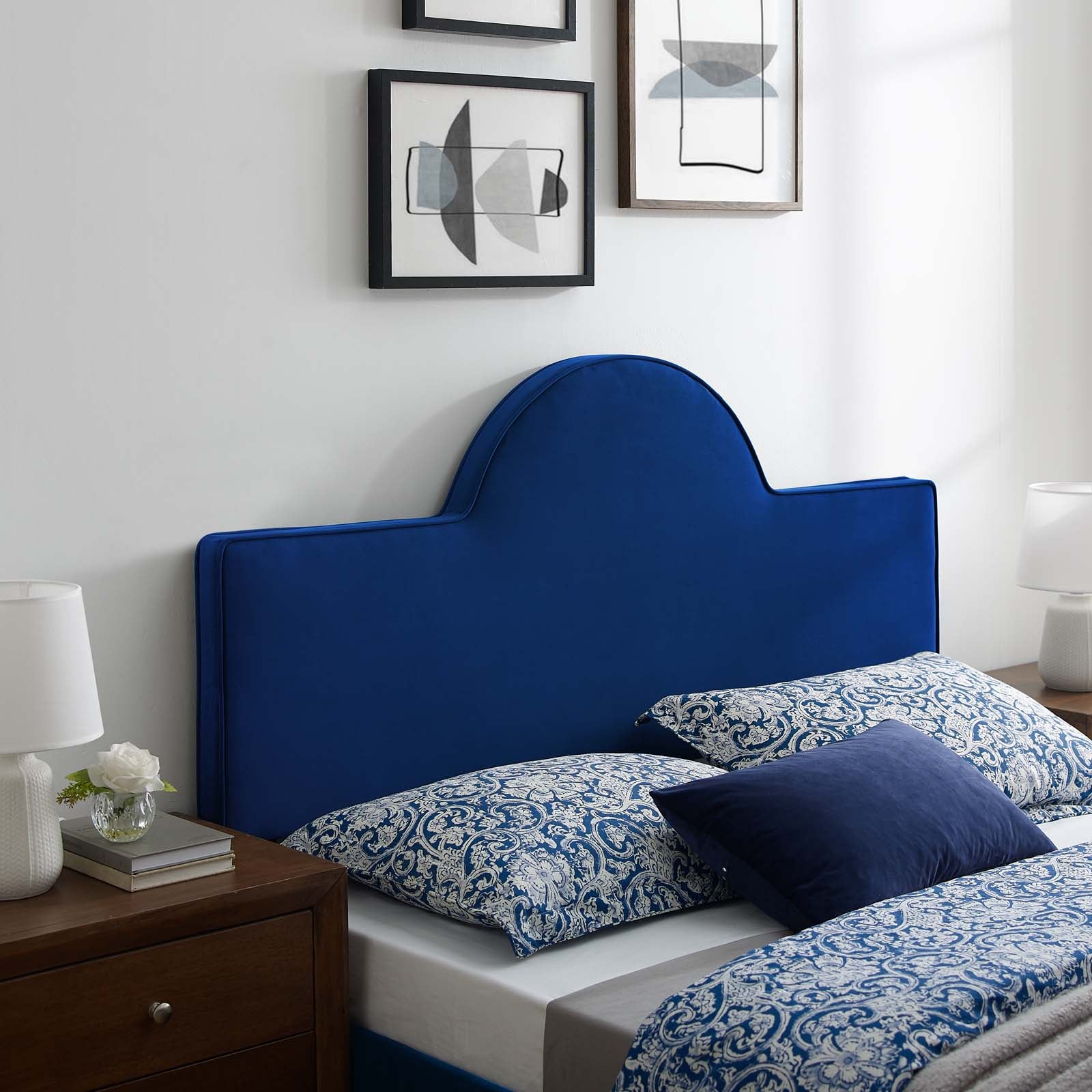 Modway Headboards - Dawn King/California King Headboard Navy