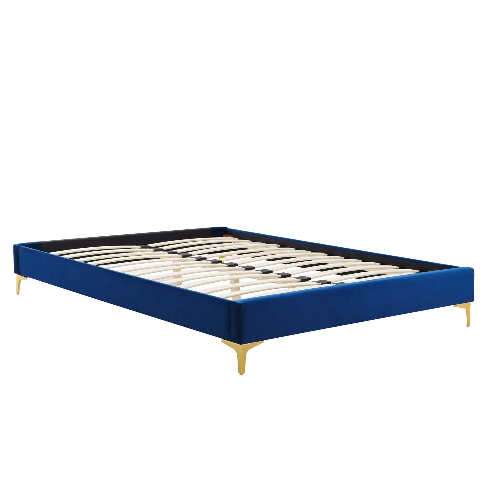 Modway Beds - Sutton Twin Performance Velvet Bed Frame Navy