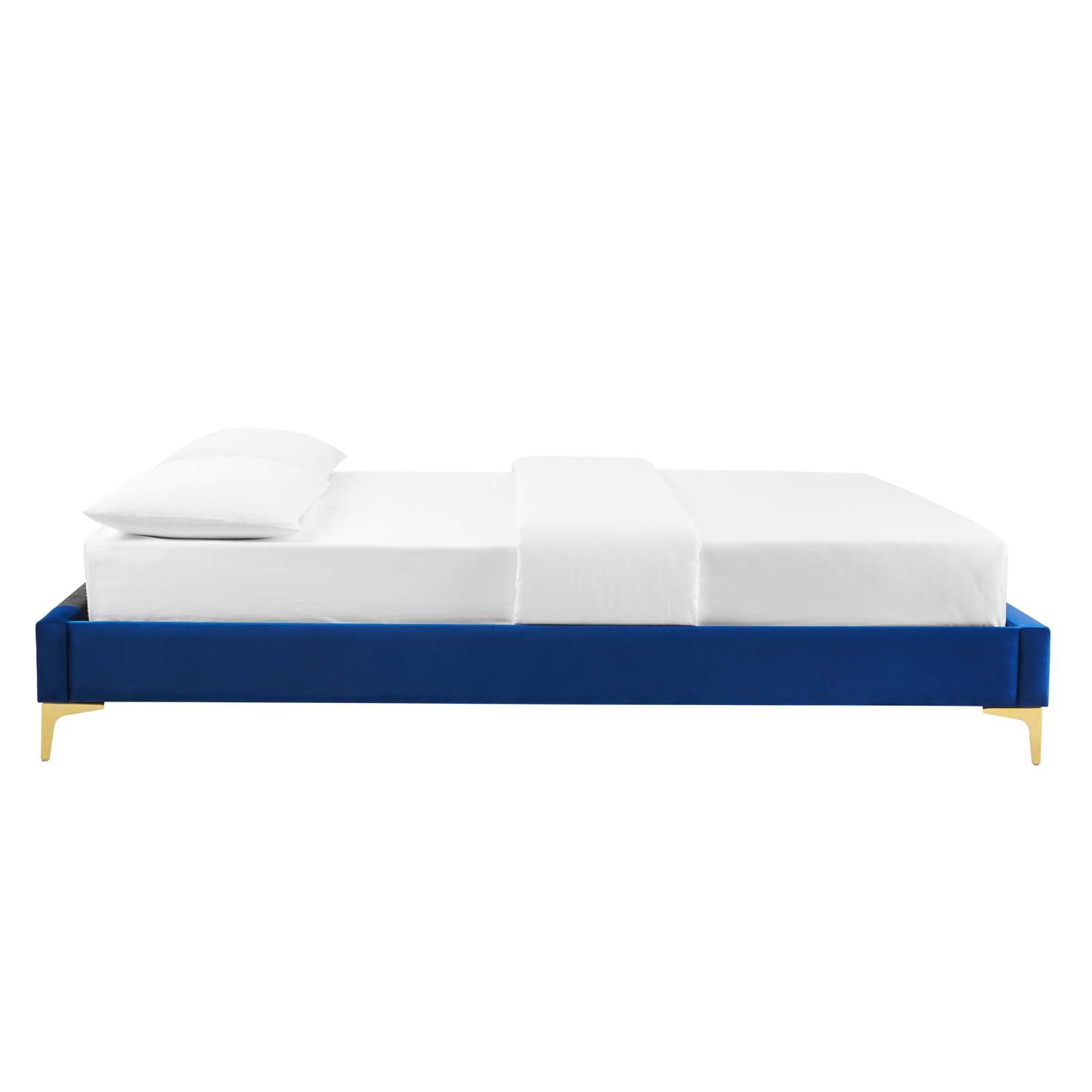 Modway Beds - Sutton Full Performance Velvet Bed Frame Navy