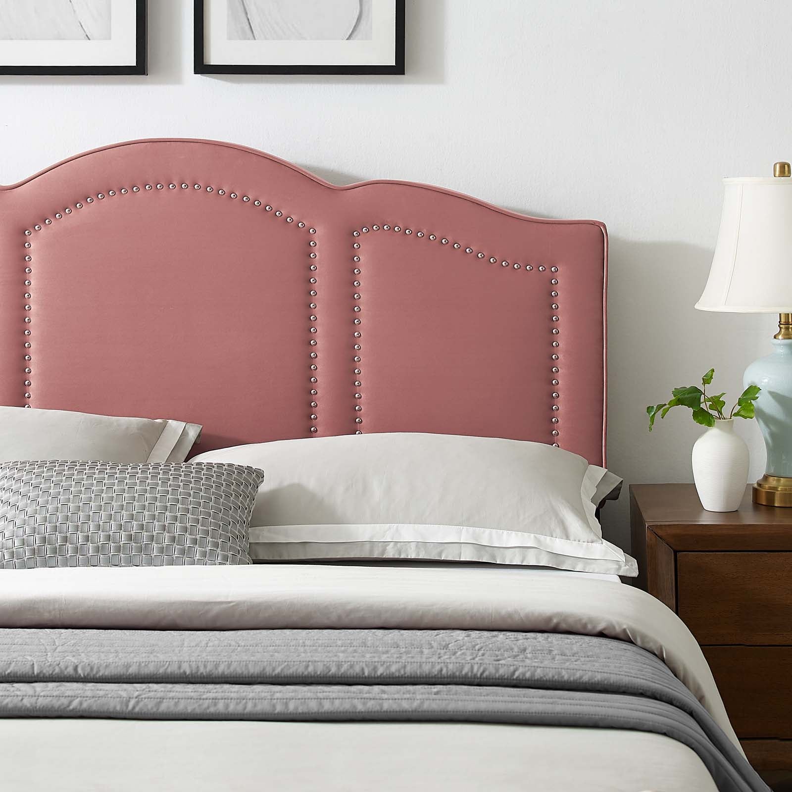 Modway Headboards - Cecilia King/California King Headboard Dusty Rose