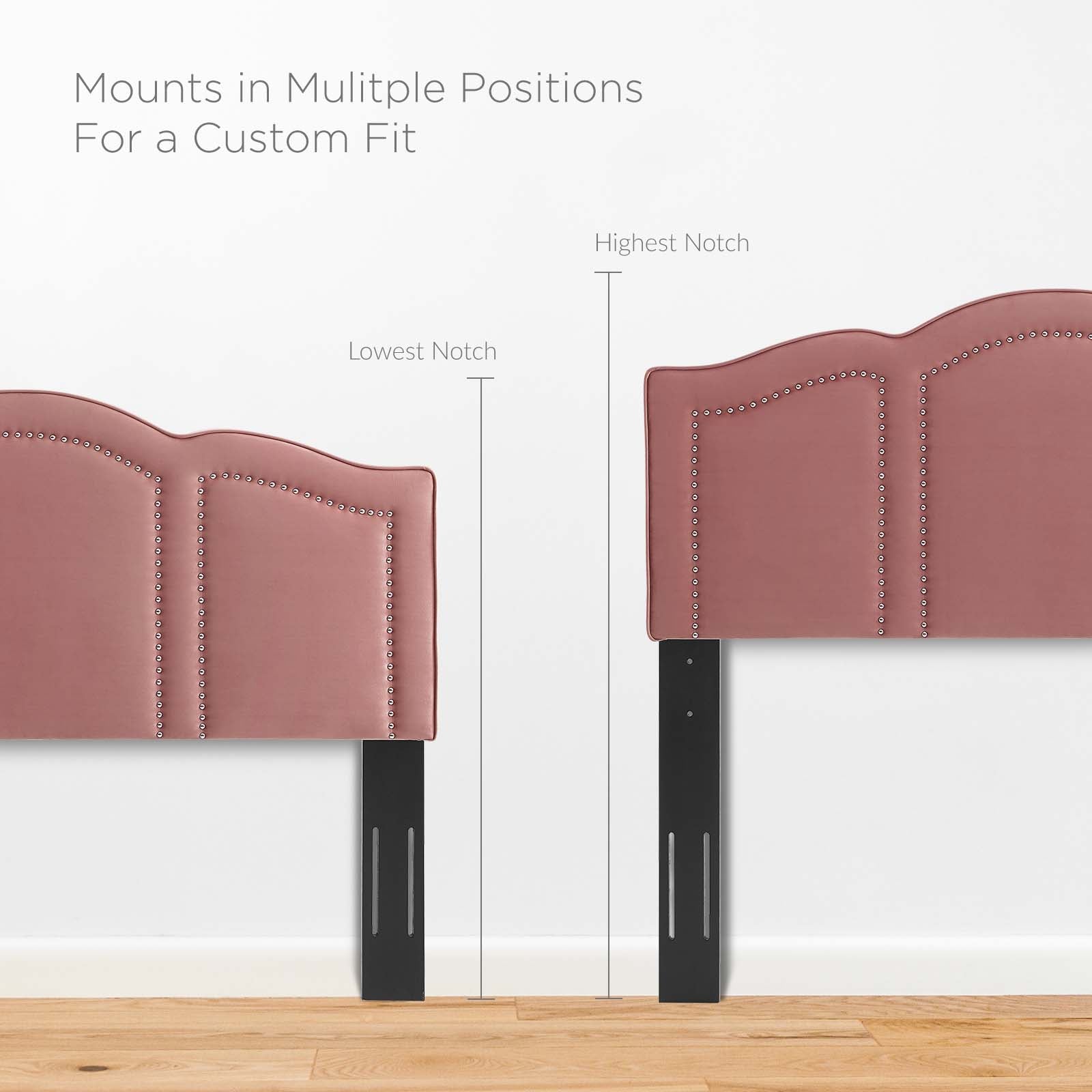 Modway Headboards - Cecilia King/California King Headboard Dusty Rose