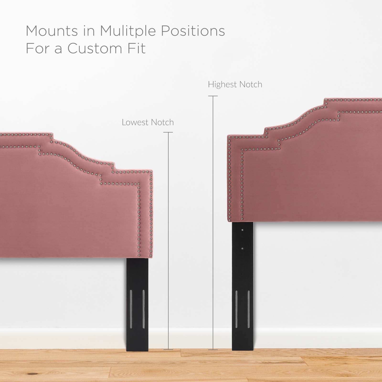 Modway Headboards - Lucia King/California King Headboard Dusty Rose