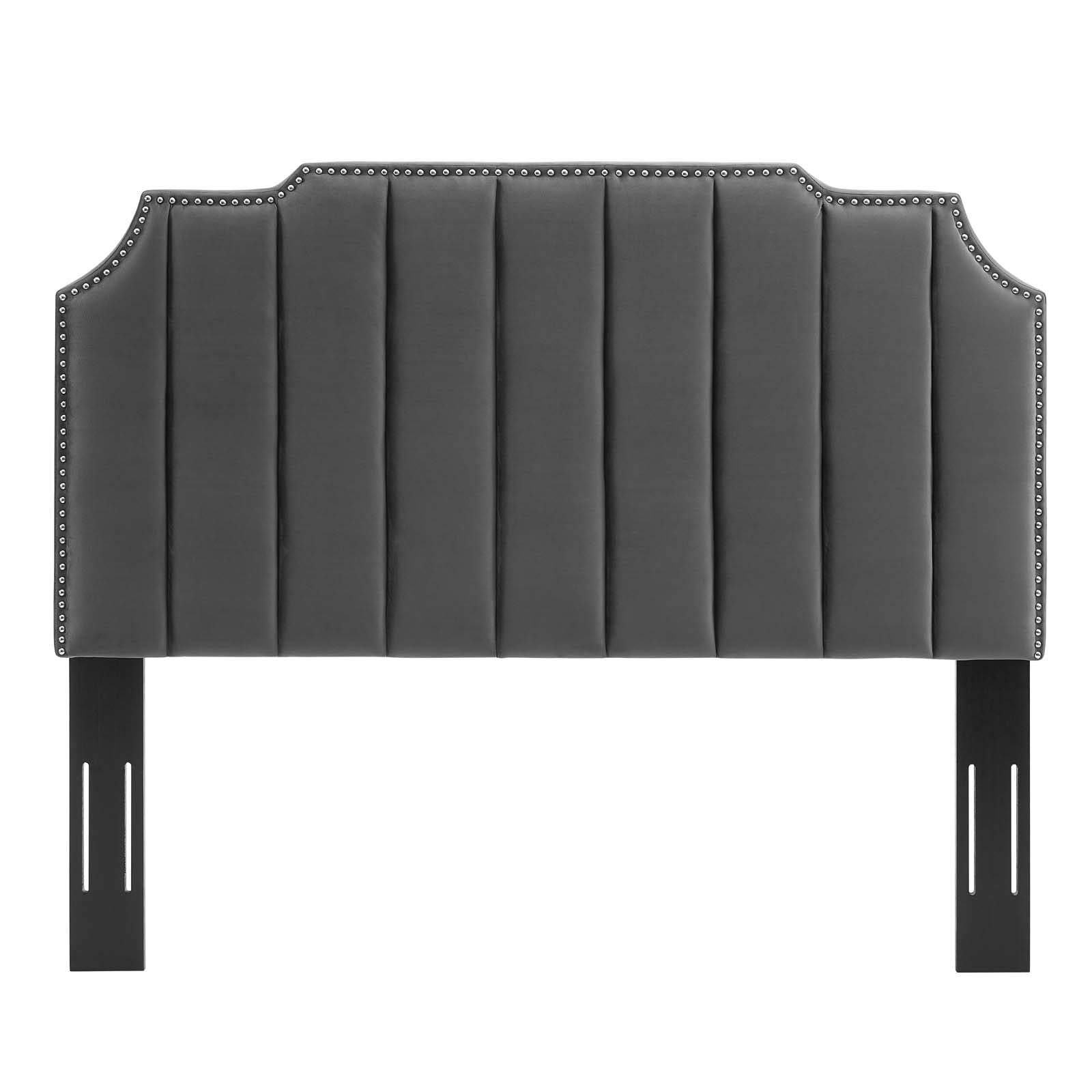 Modway Headboards - Rosalind Performance Velvet Twin Headboard Charcoal