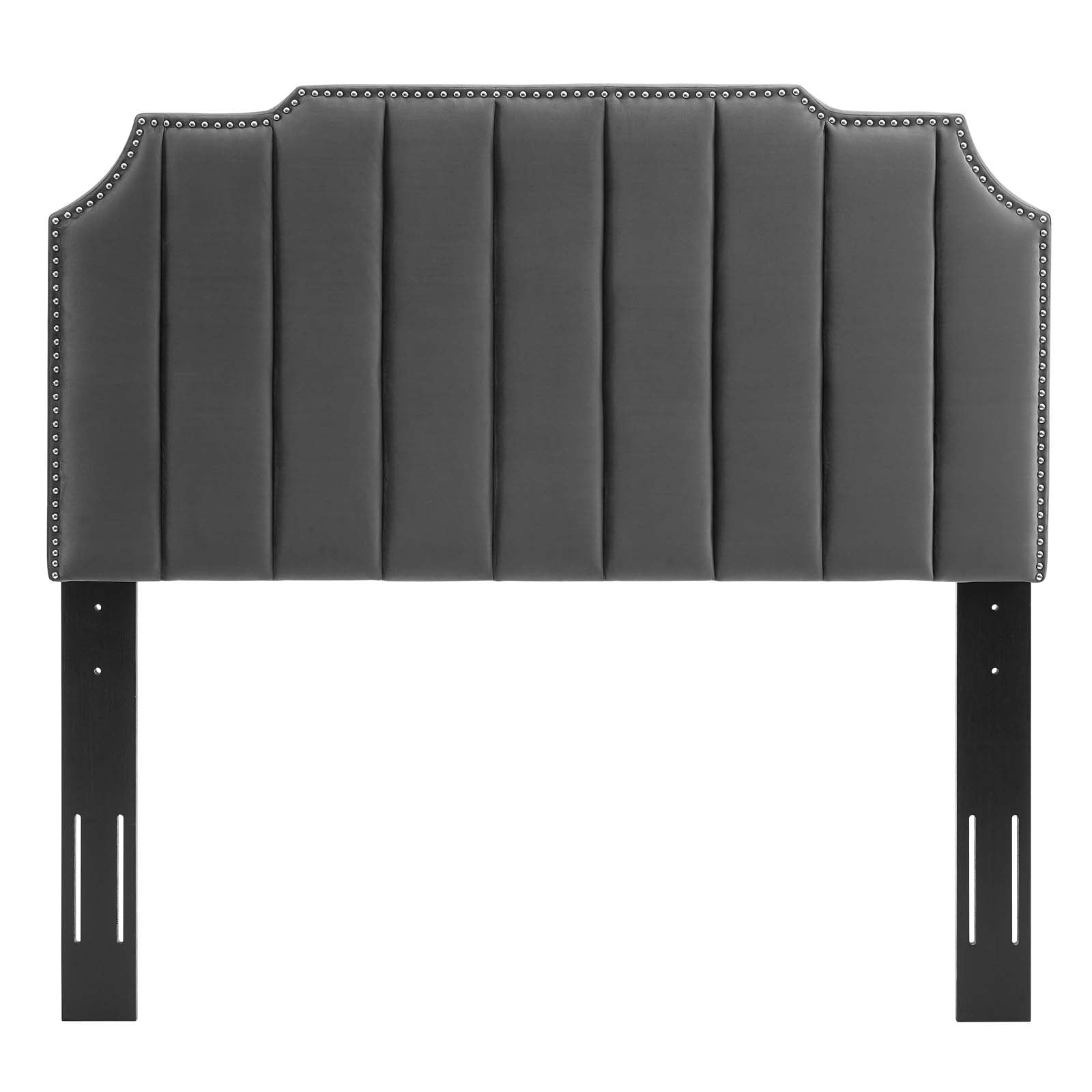 Modway Headboards - Rosalind Performance Velvet Twin Headboard Charcoal