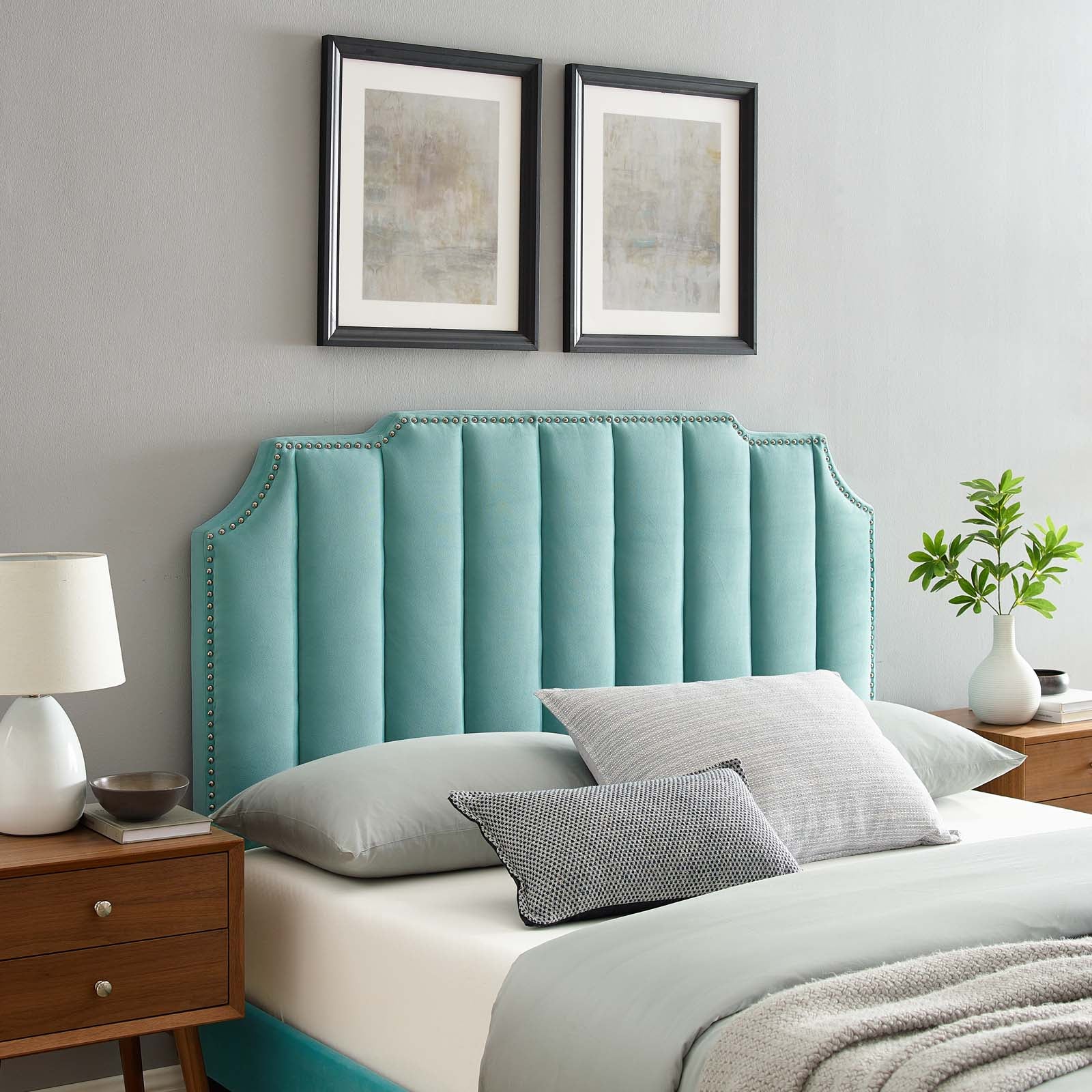 Modway Headboards - Rosalind Performance Velvet King/California King Headboard Mint