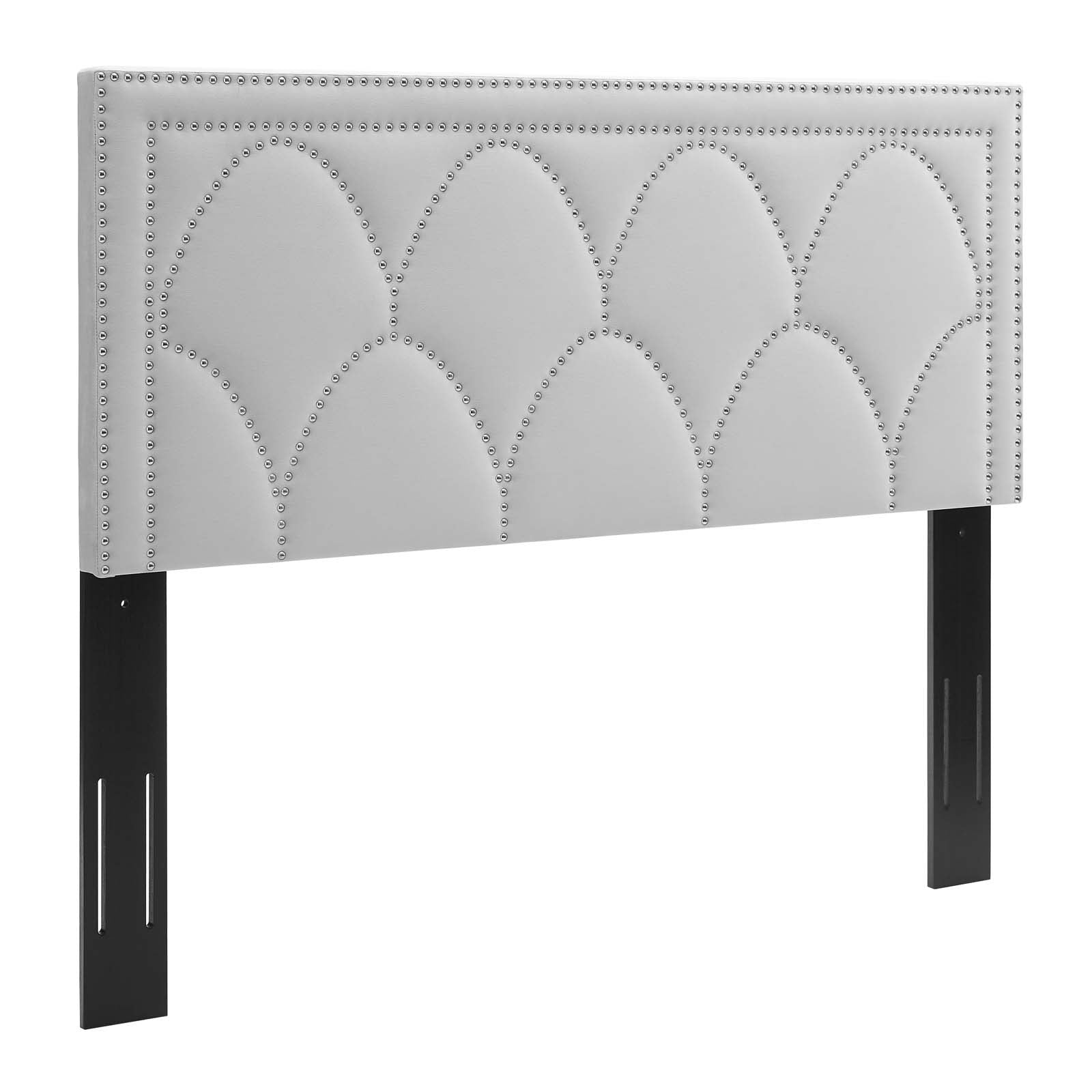 Modway Headboards - Greta Performance Velvet Twin Headboard Light Gray