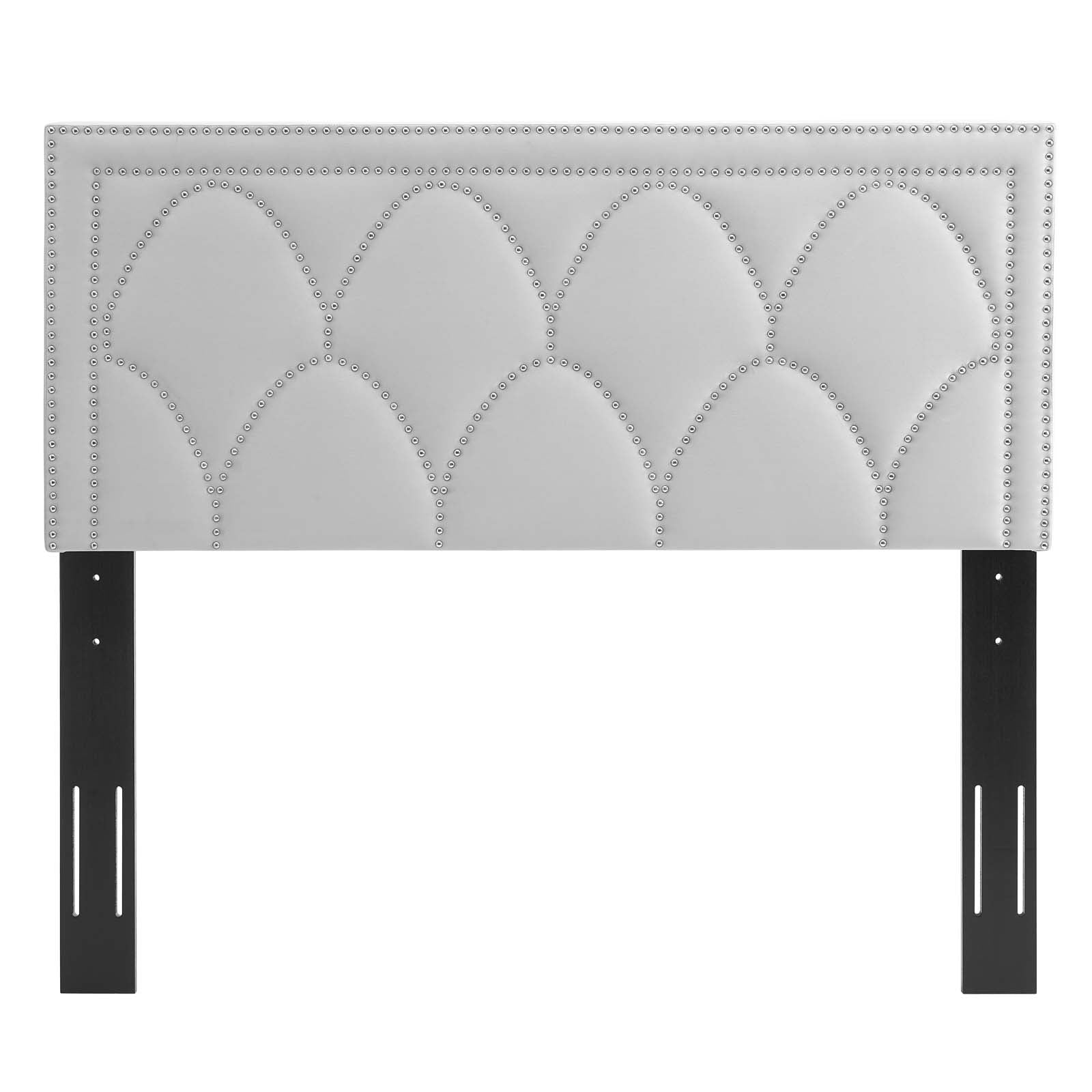 Modway Headboards - Greta Performance Velvet Twin Headboard Light Gray