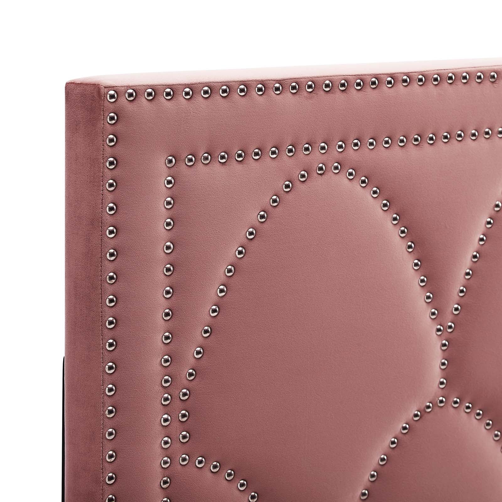 Modway Headboards - Greta Performance Velvet King/California King Headboard Dusty Rose