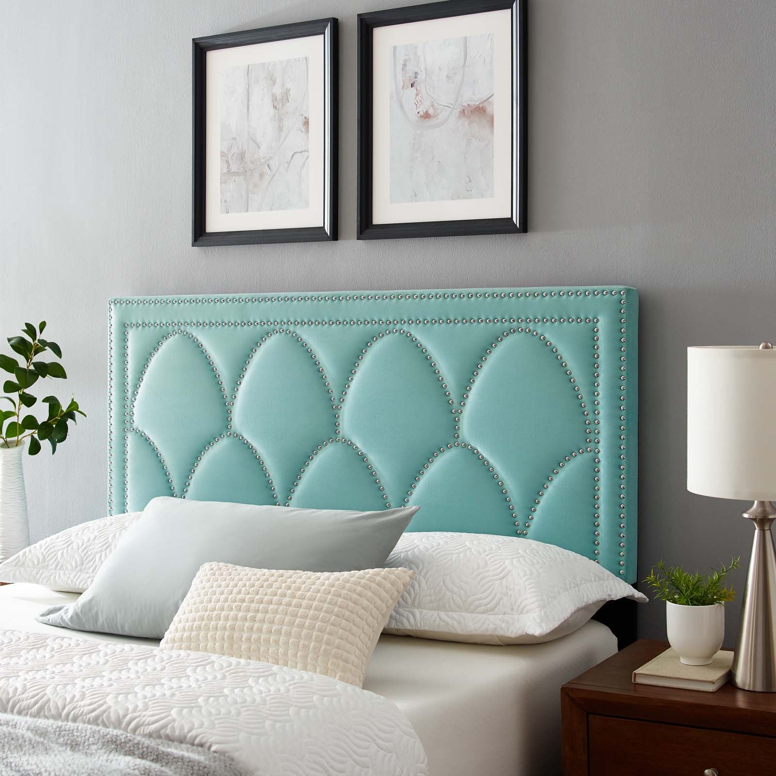 Modway Headboards - Greta Performance Velvet King/California King Headboard Mint