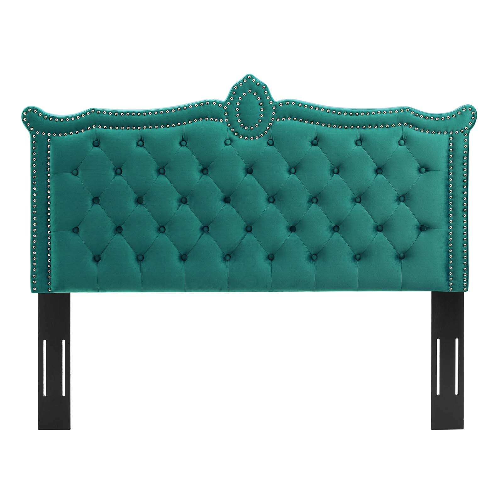 Modway Headboards - Louisa Tufted Performance Velvet Twin Headboard Teal
