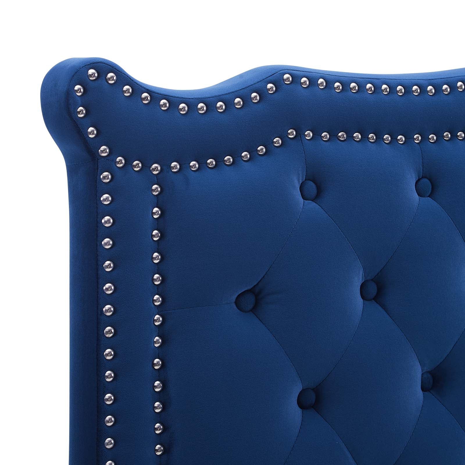 Modway Headboards - Louisa Tufted Performance Velvet Full/Queen Headboard Navy