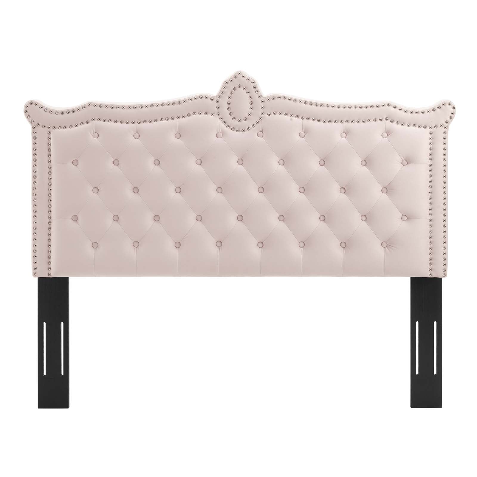 Modway Headboards - Louisa Tufted Performance Velvet Full/Queen Headboard Pink