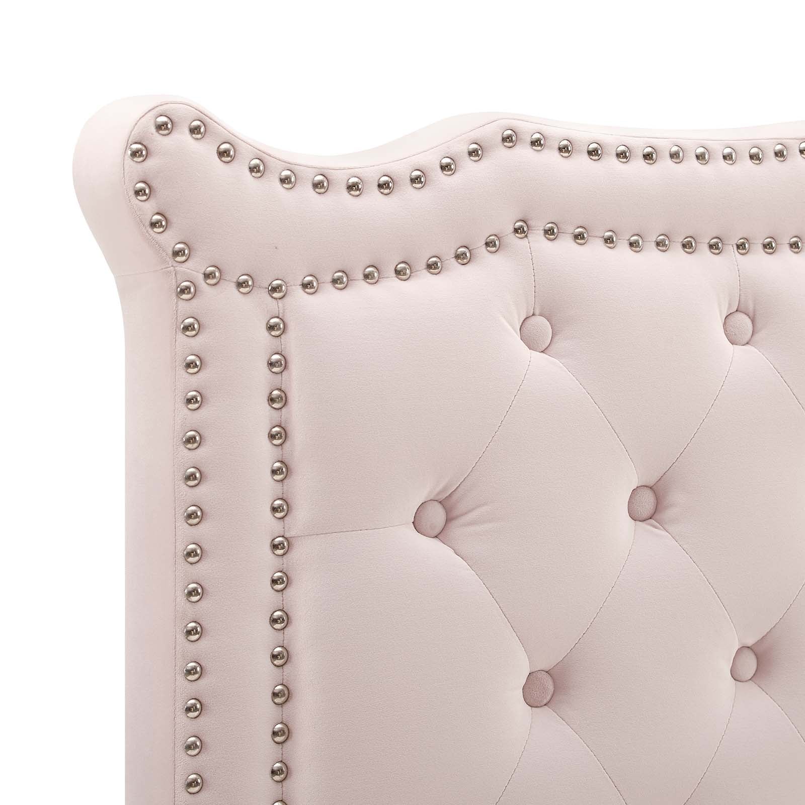 Modway Headboards - Louisa Tufted Performance Velvet Full/Queen Headboard Pink