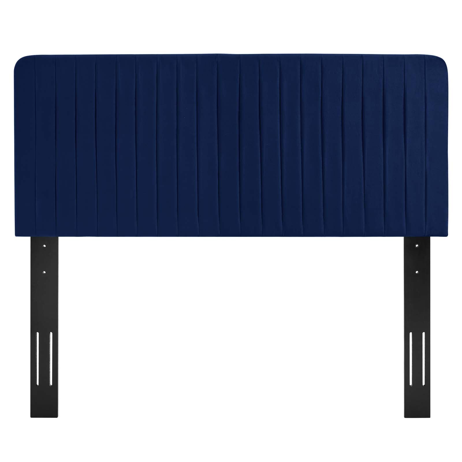 Modway Headboards - Milenna Channel Tufted Performance Velvet Full/Queen Headboard Navy