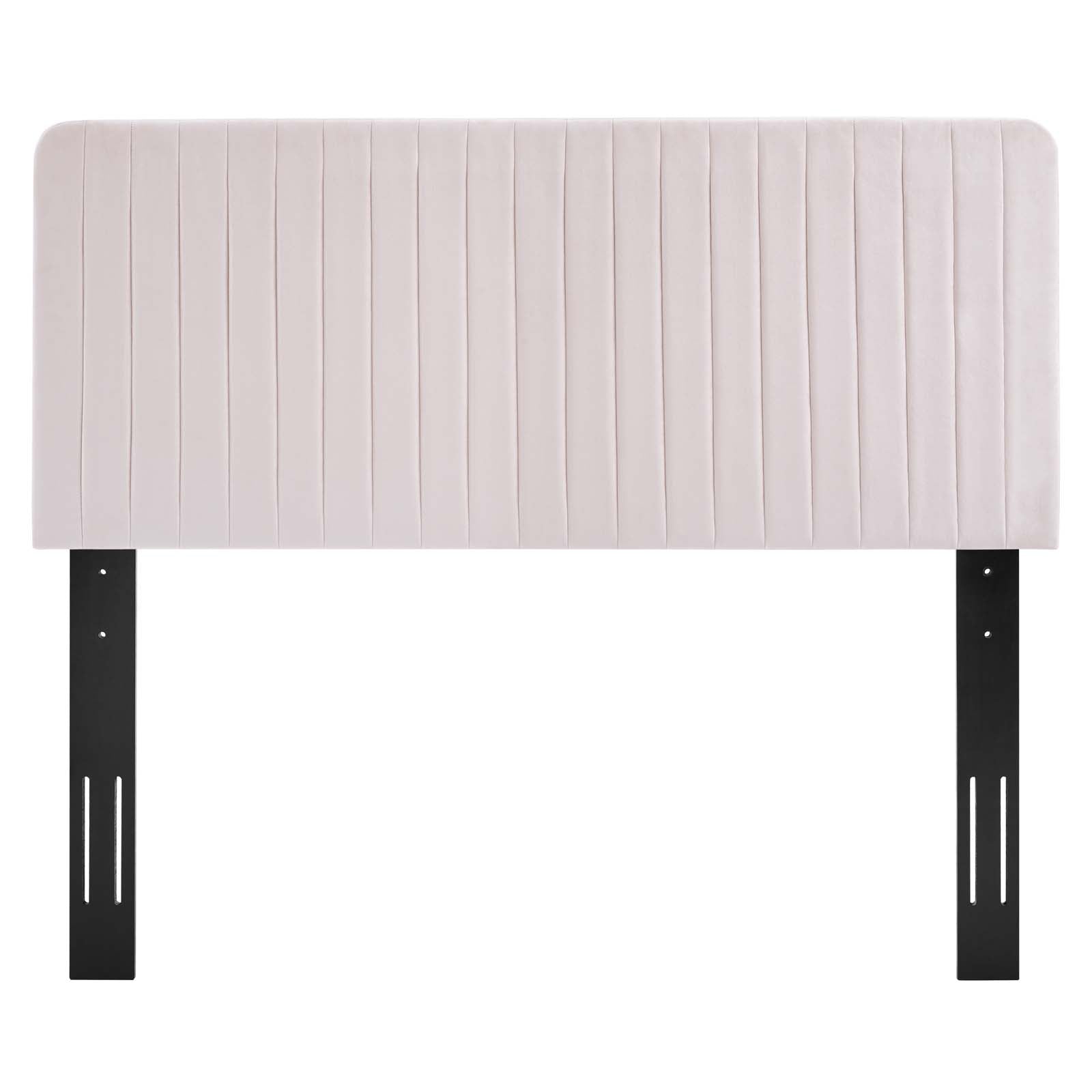 Modway Headboards - Milenna Channel Tufted Performance Velvet King/California King Headboard Pink