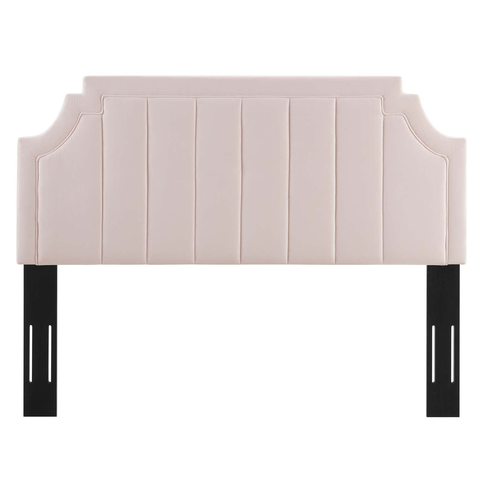 Modway Headboards - Alyona Channel Tufted King/California Headboard Pink