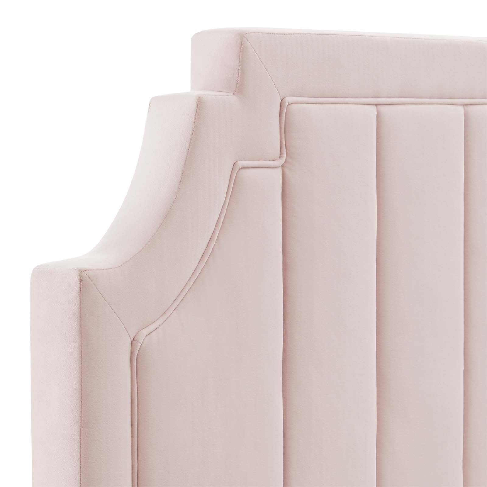 Modway Headboards - Alyona Channel Tufted King/California Headboard Pink