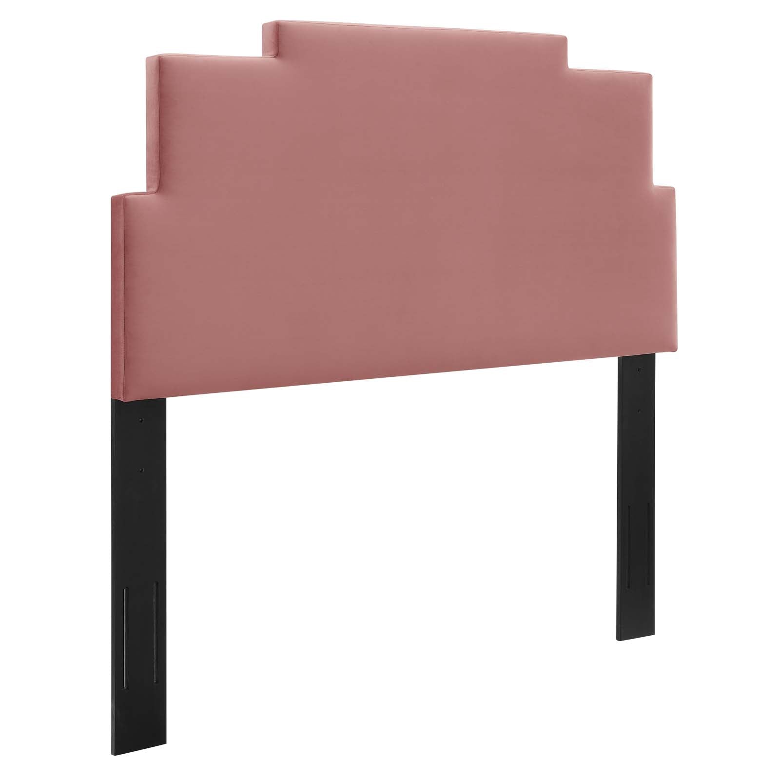 Modway Headboards - Kasia Performance Velvet Twin Headboard Dusty Rose
