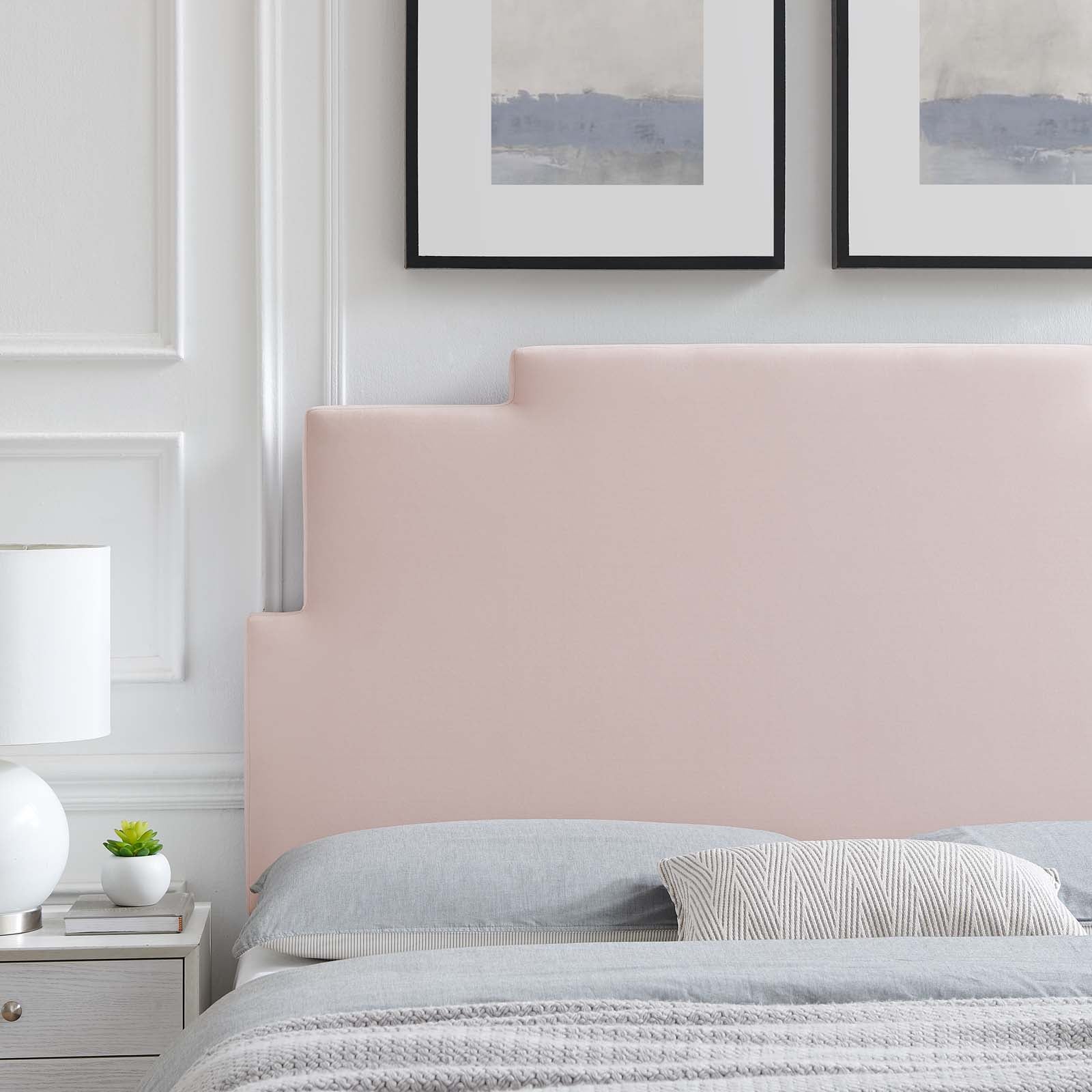 Modway Headboards - Kasia Performance Velvet Full/Queen Headboard Pink