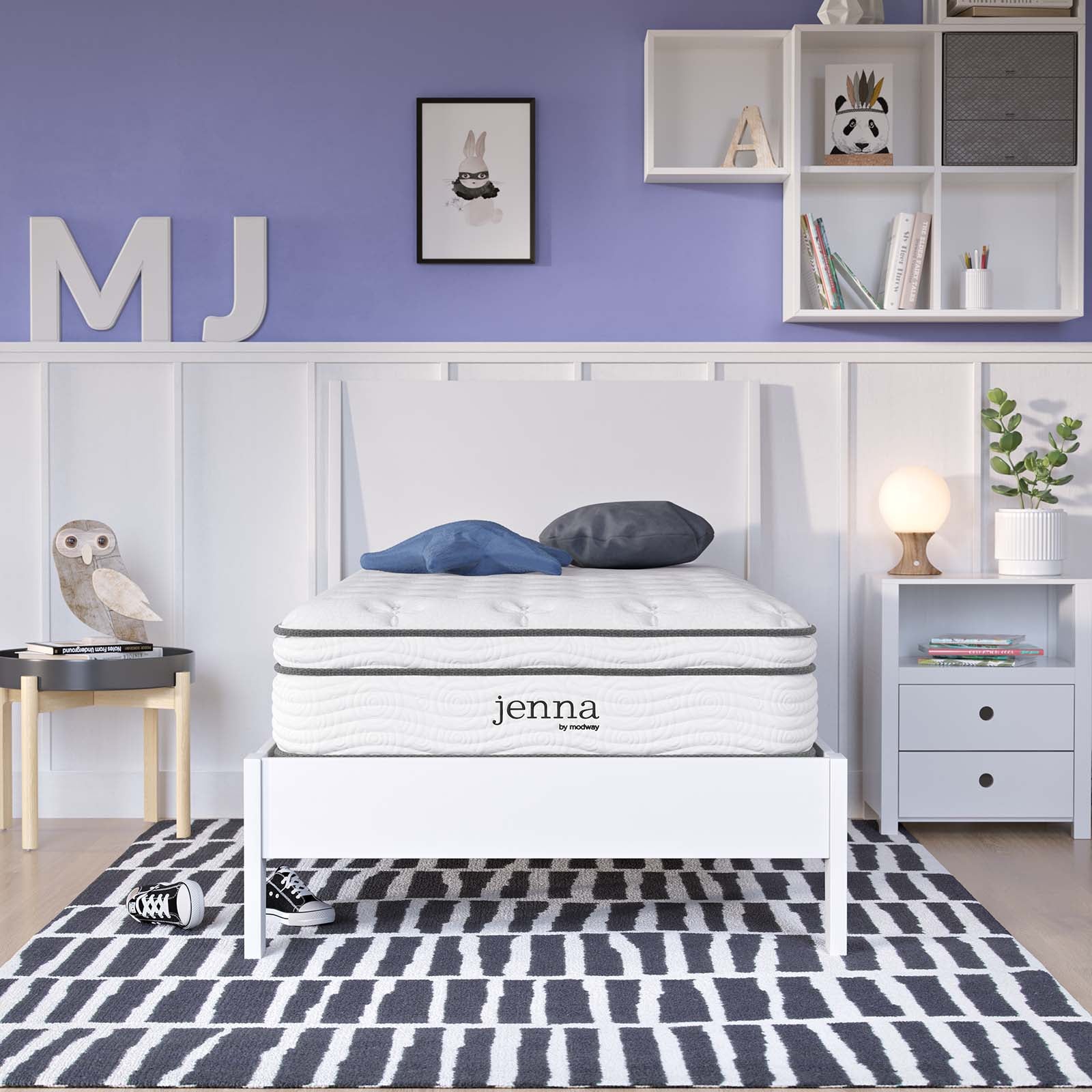 Modway Mattresses - Jenna 10" Twin XL Innerspring Mattress White