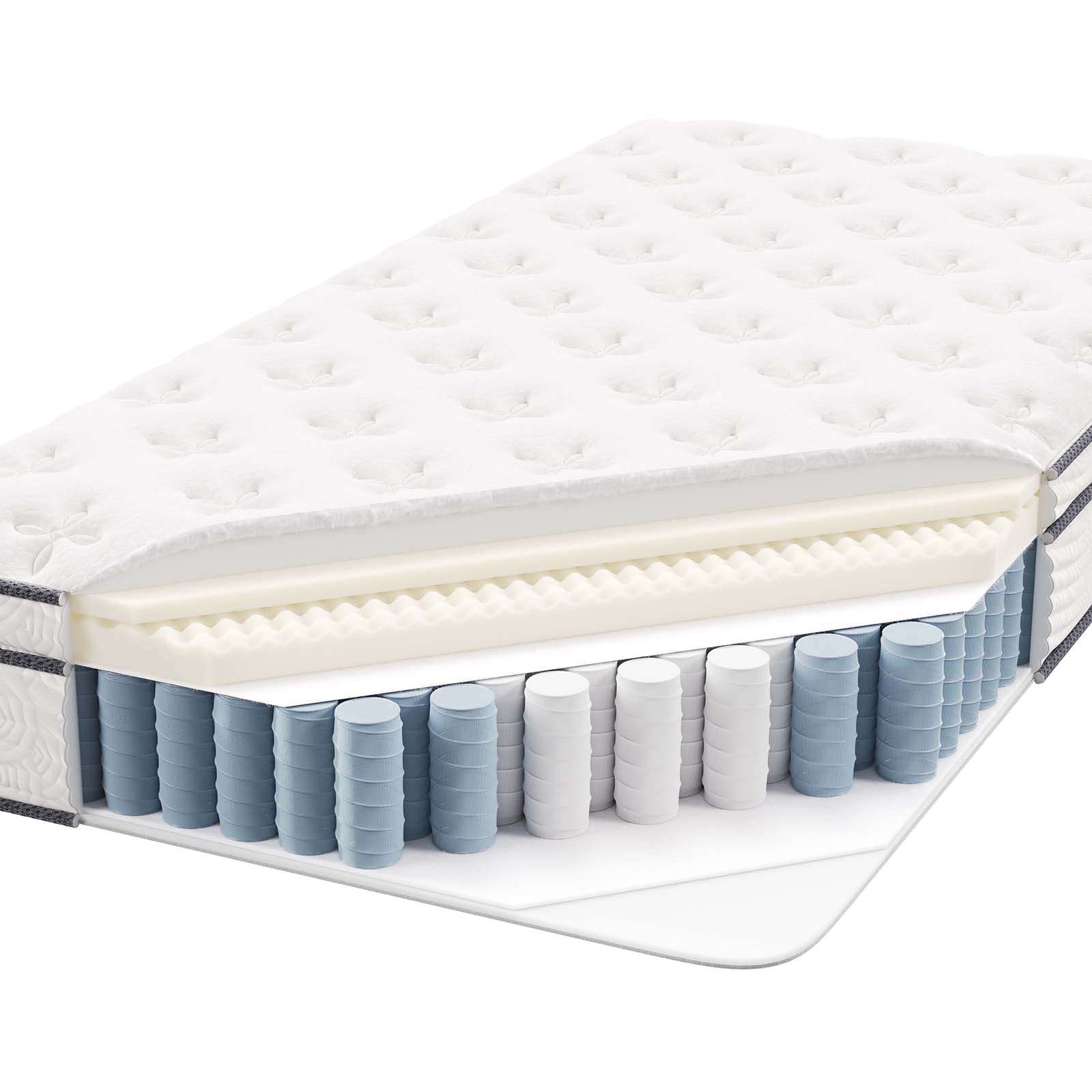 Modway Mattresses - Jenna 10" Twin XL Innerspring Mattress White