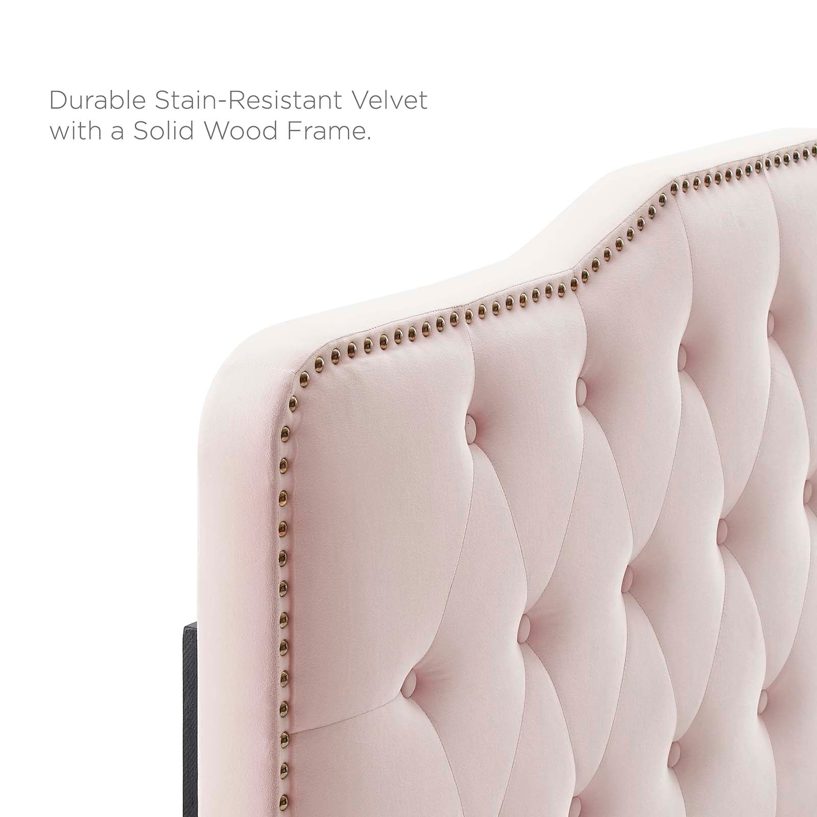 Modway Headboards - Sophia Tufted Performance Velvet Full/Queen Headboard Pink