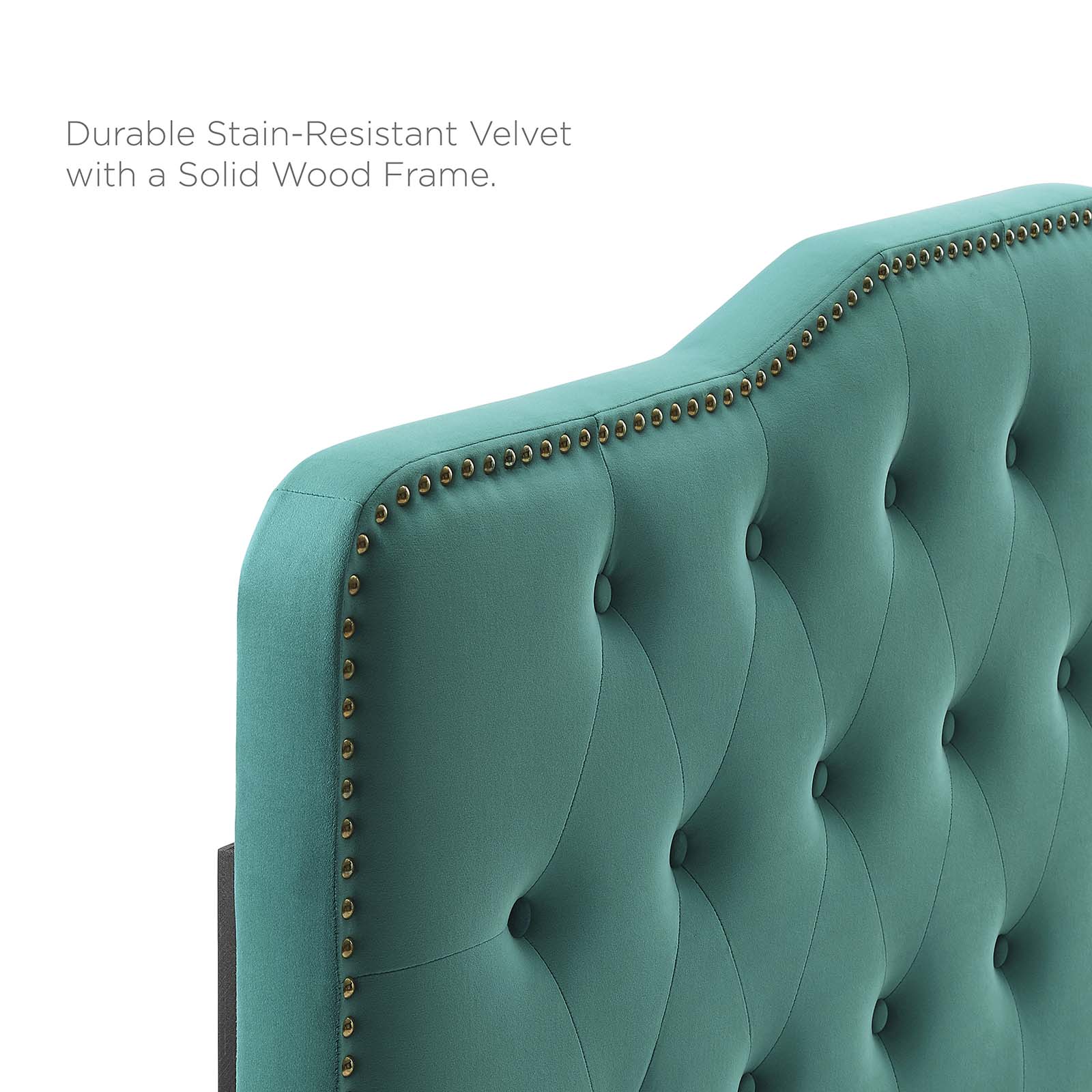 Modway Headboards - Sophia Tufted Performance Velvet King/California King Headboard Teal