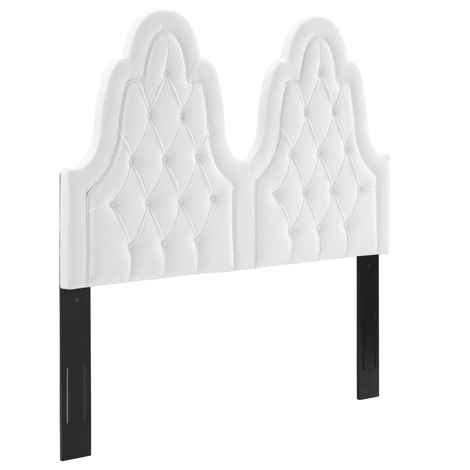 Modway Headboards - Augustine Tufted Performance Velvet Twin Headboard White