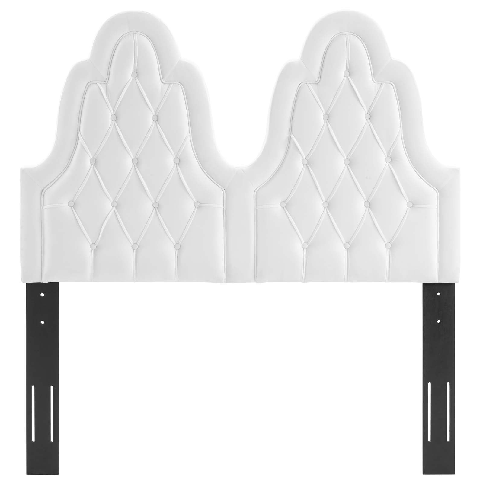 Modway Headboards - Augustine Tufted Performance Velvet Twin Headboard White